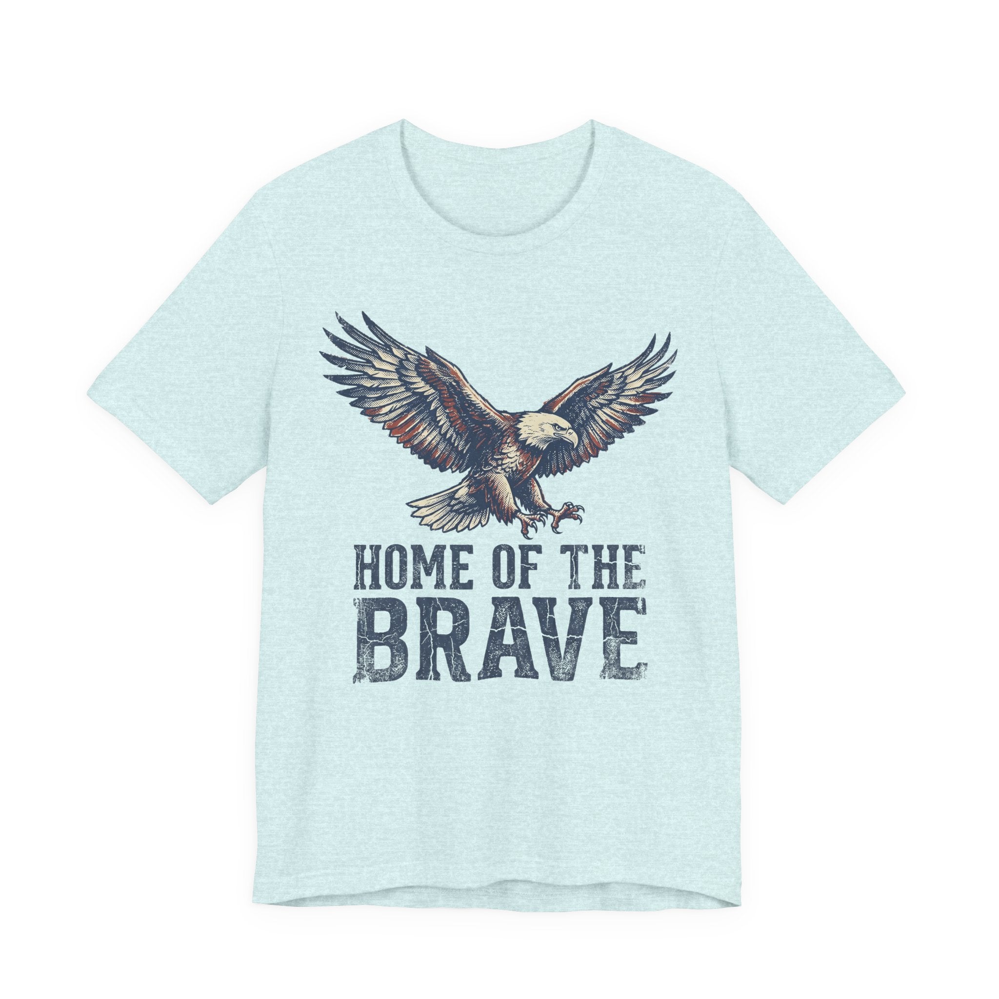Home of the Brave Bald Eagle T-Shirt — Patriotic Americana Graphic Tee