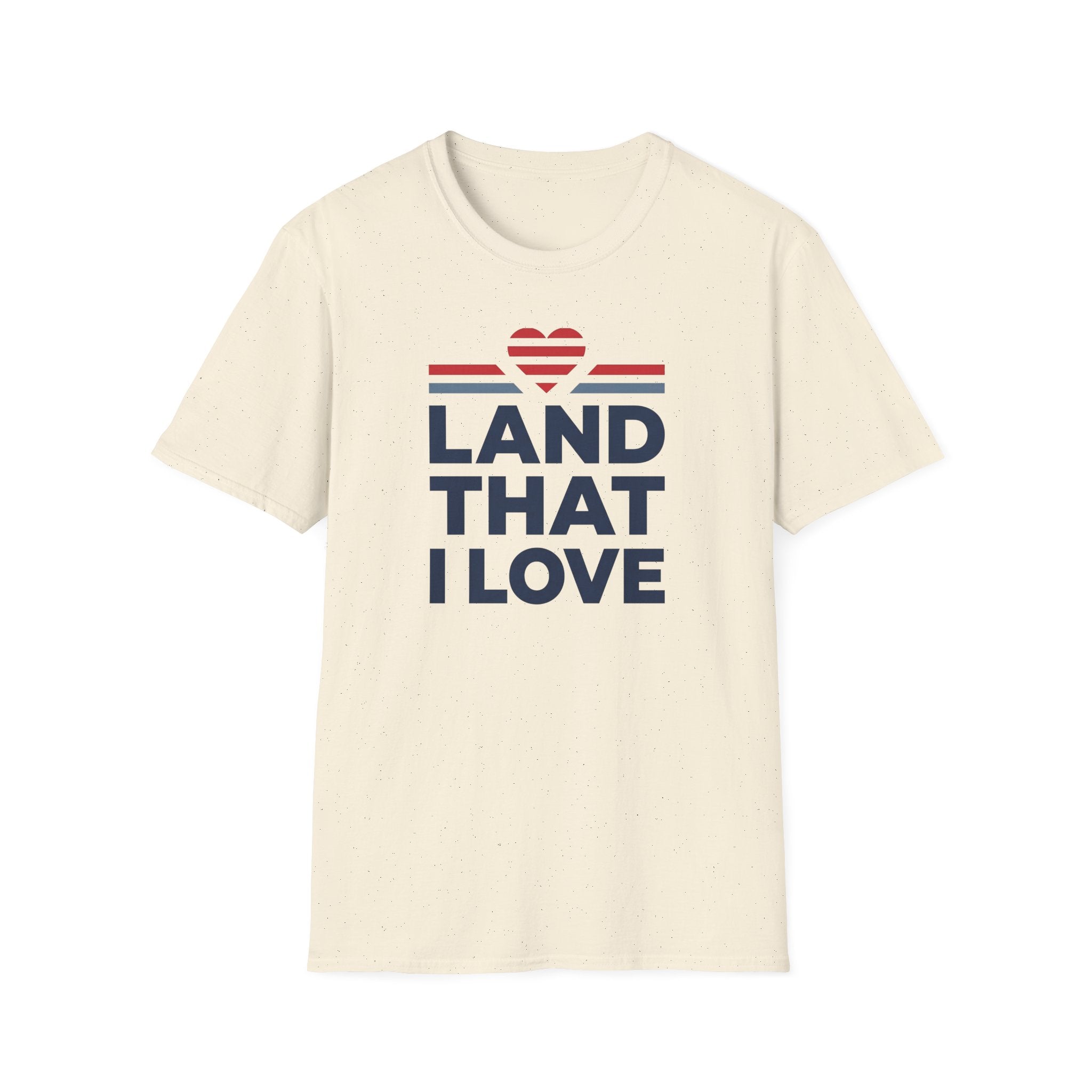 Land That I Love T-Shirt | Patriotic USA Heart Tee, America Pride Shirt, 4th of July Gift, Unisex Patriotic Graphic Tee