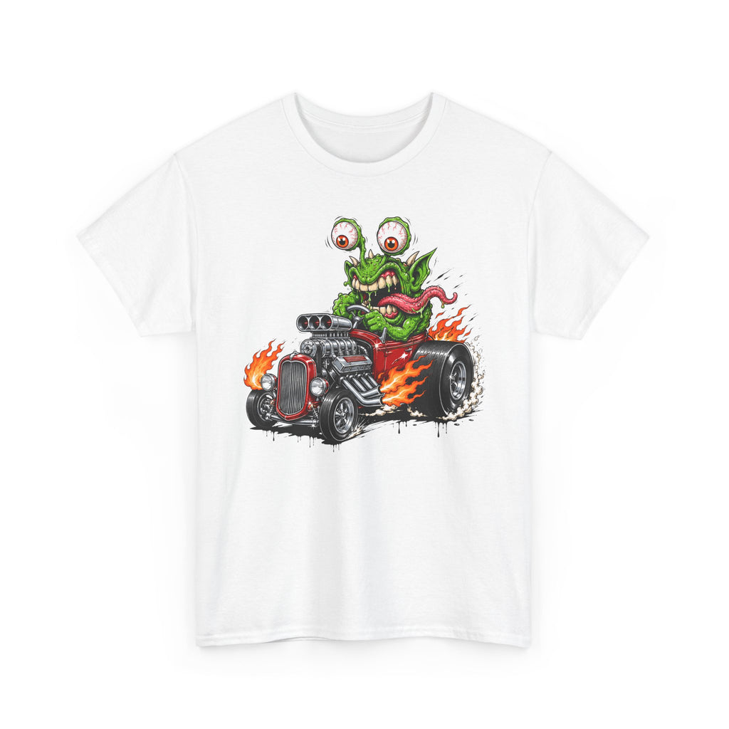 Wild-Eyed Monster Hot Rod Tee | Kustom Kulture Car Art, Unisex Retro Graphic T-Shirt Gift
