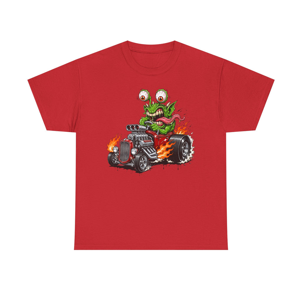 Wild-Eyed Monster Hot Rod Tee | Kustom Kulture Car Art, Unisex Retro Graphic T-Shirt Gift