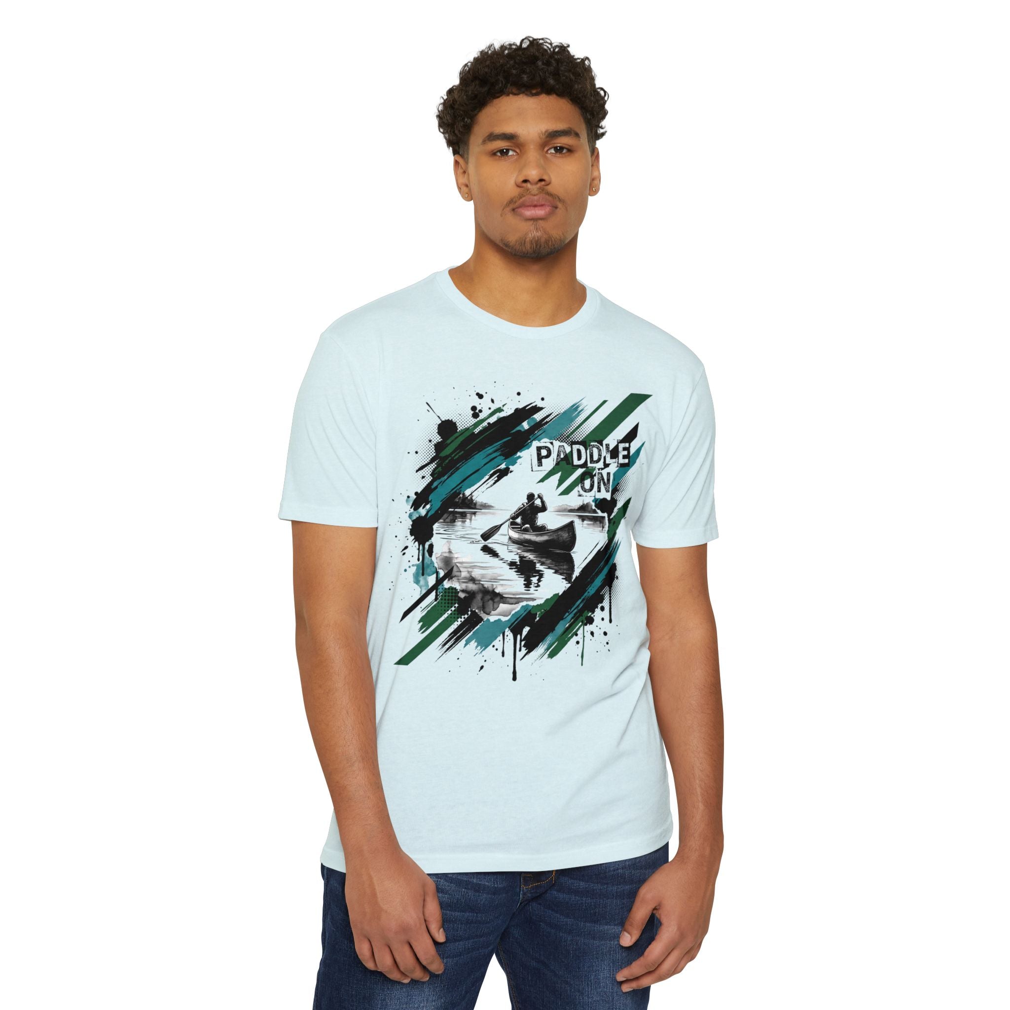 Kayaker T-Shirt Paddle On Kayaking Canoe Graphic Tee Water Sports Paddler Gift Outdoor Adventure Unisex