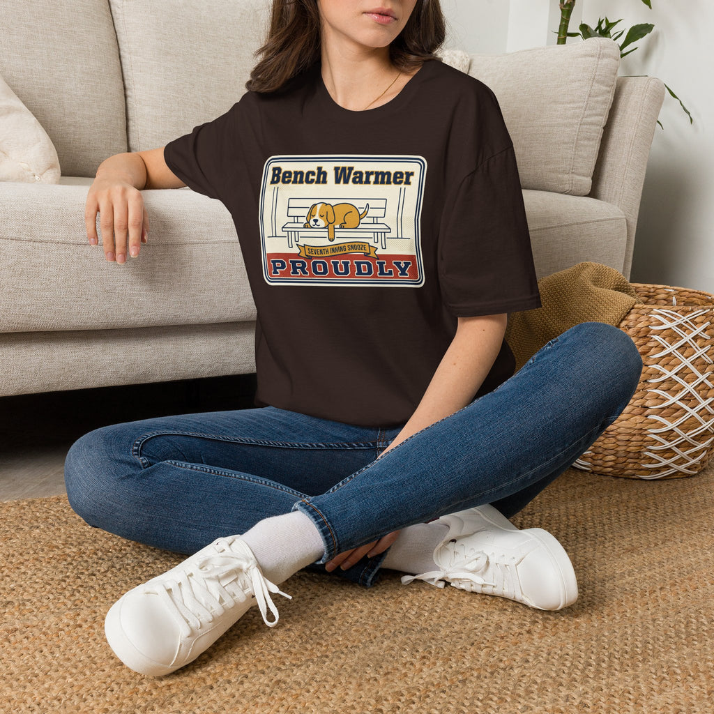 Funny Lazy Dog T-Shirt | Bench Warmer Sarcastic Humor Tee