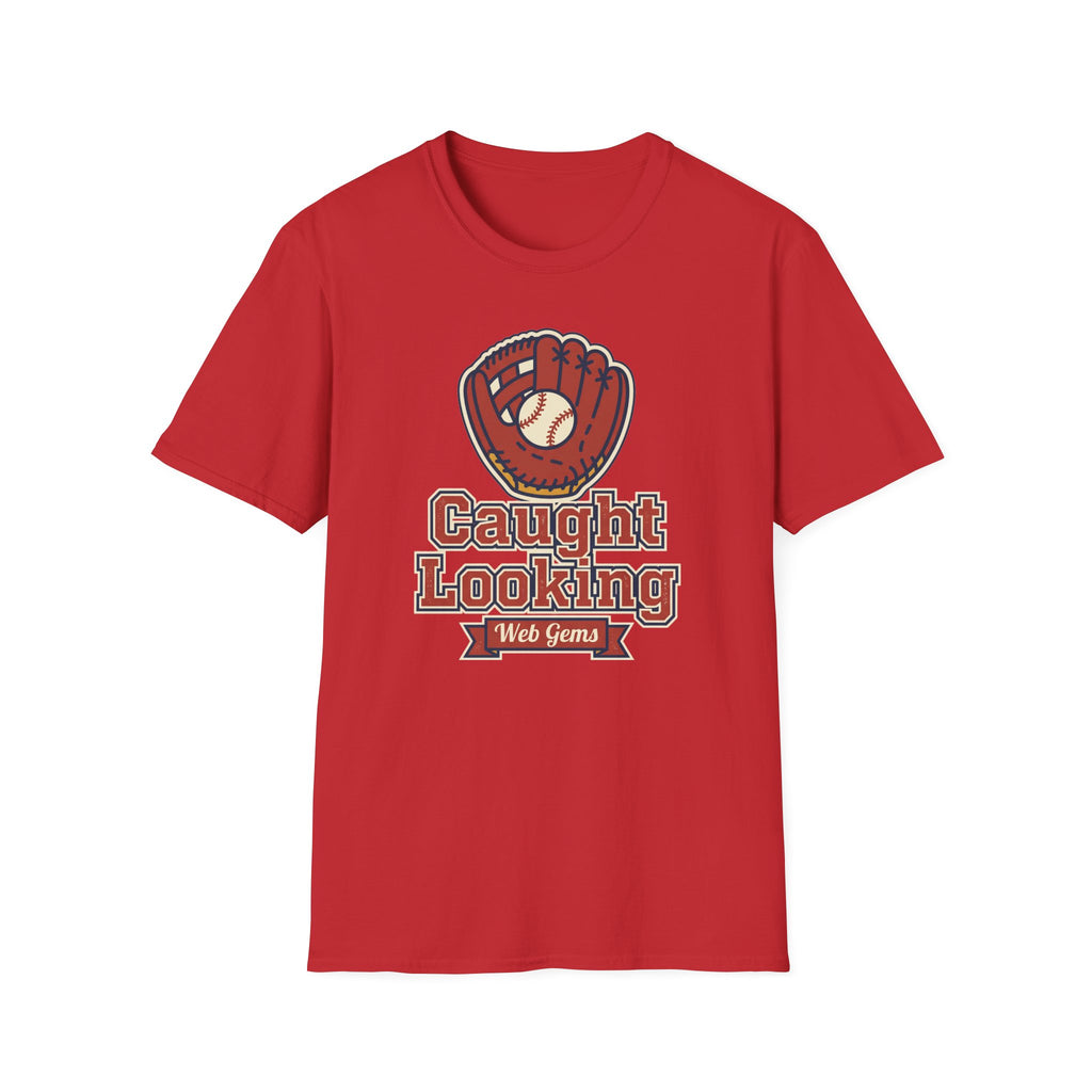Baseball T-Shirt | Vintage Caught Looking Glove Graphic Tee