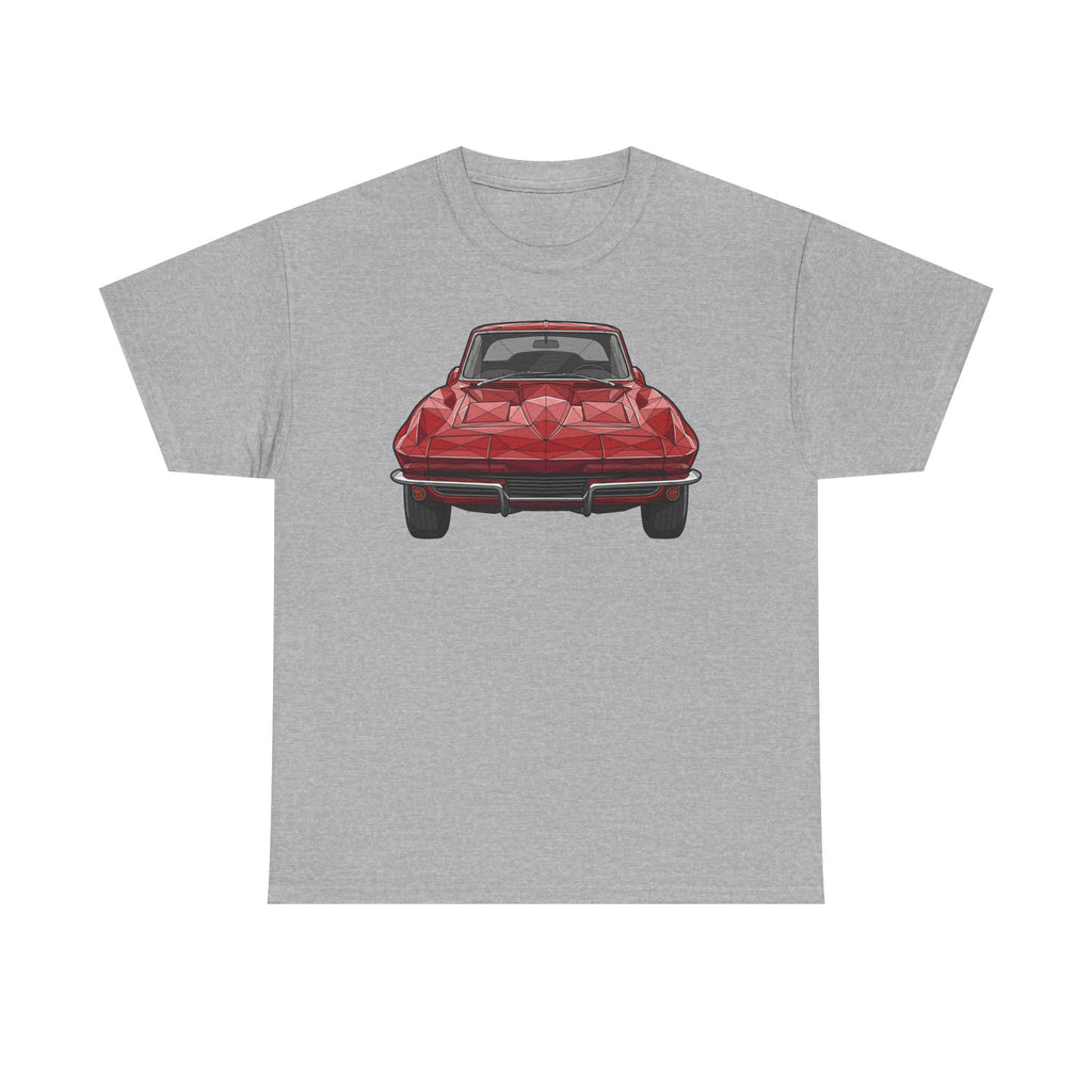 Retro Split Window Sports Coupe T-Shirt | Front and Rear View