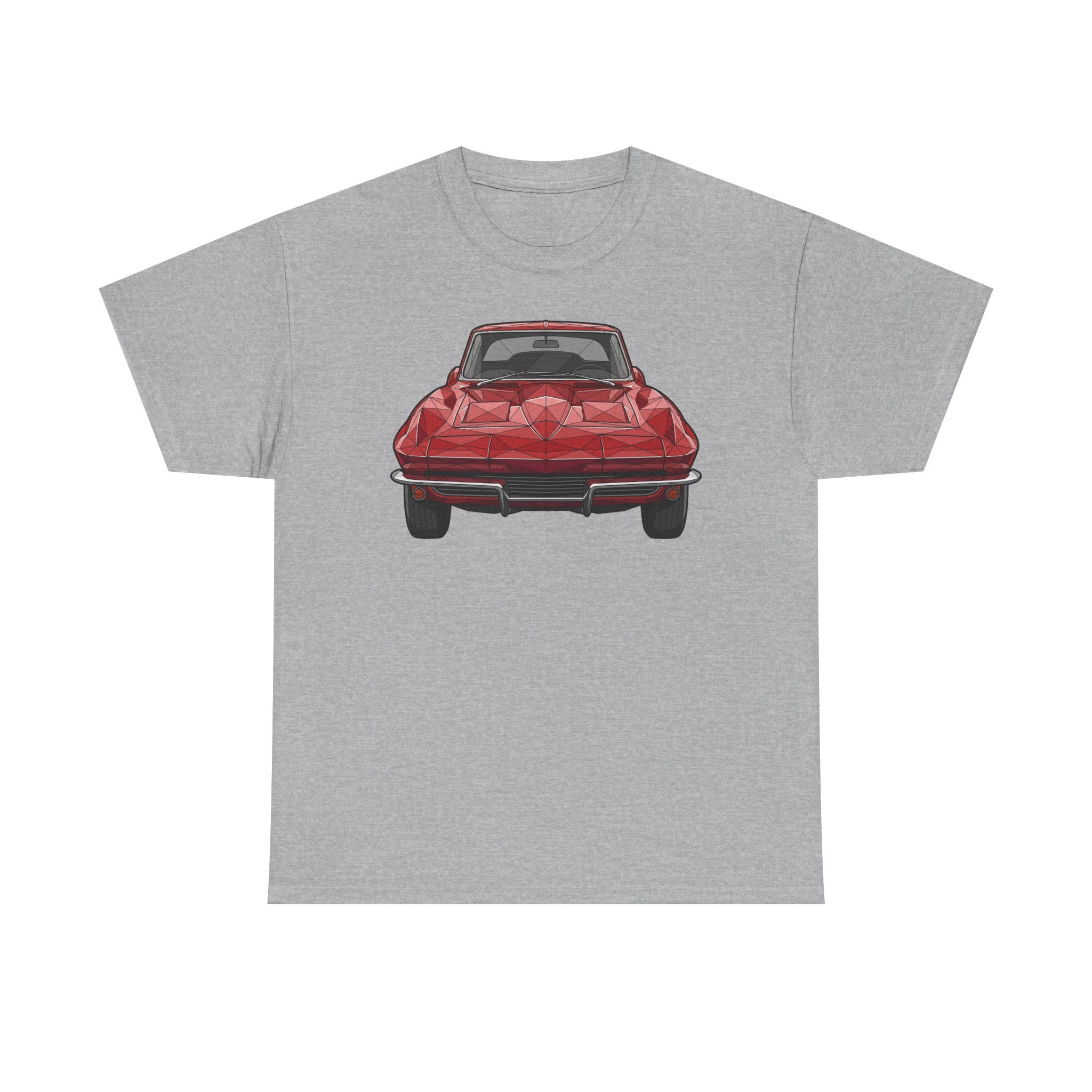Retro Split Window Sports Coupe T-Shirt | Front and Rear View
