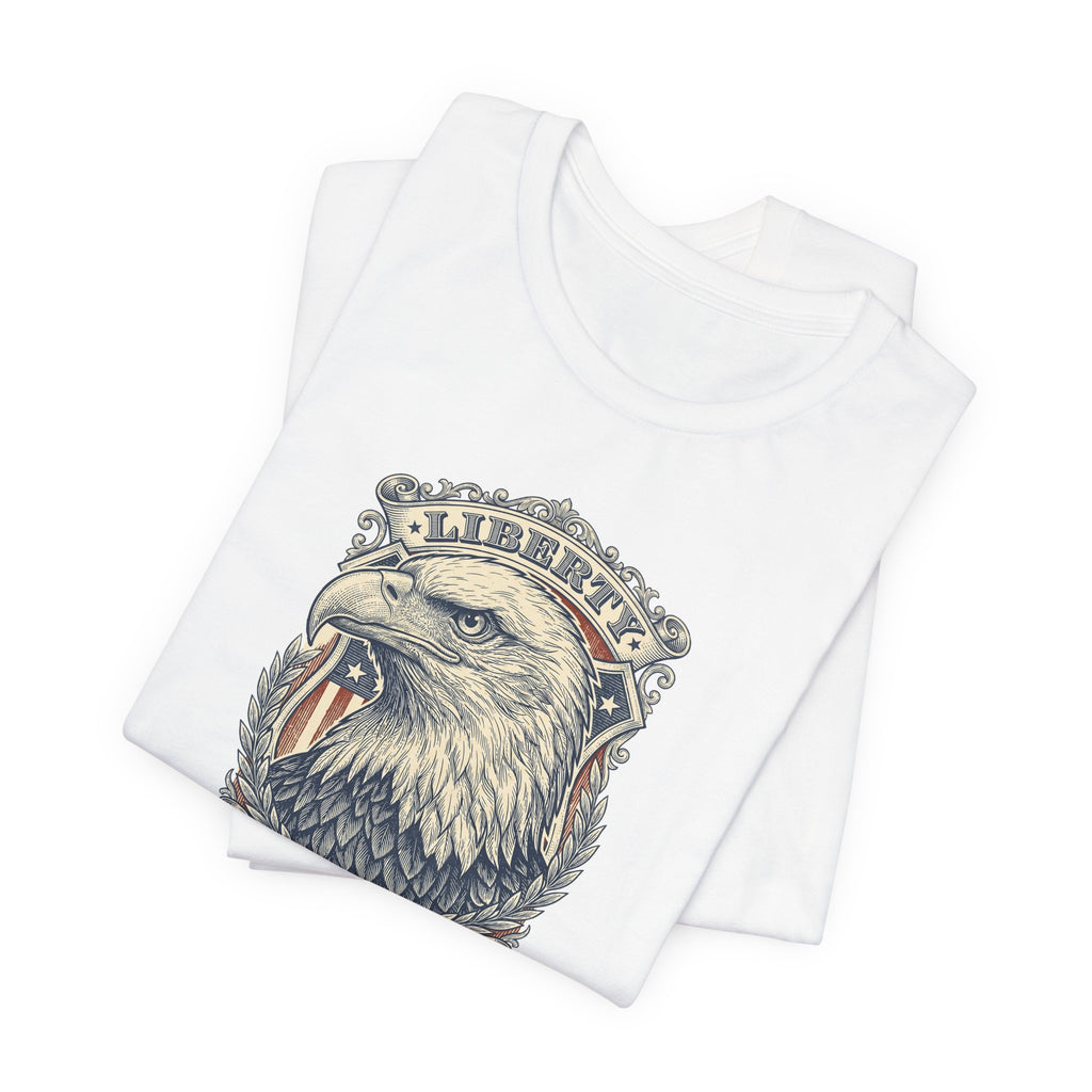 Liberty Bald Eagle tee | Eagle Head Graphic Shirt, E Pluribus Unum design