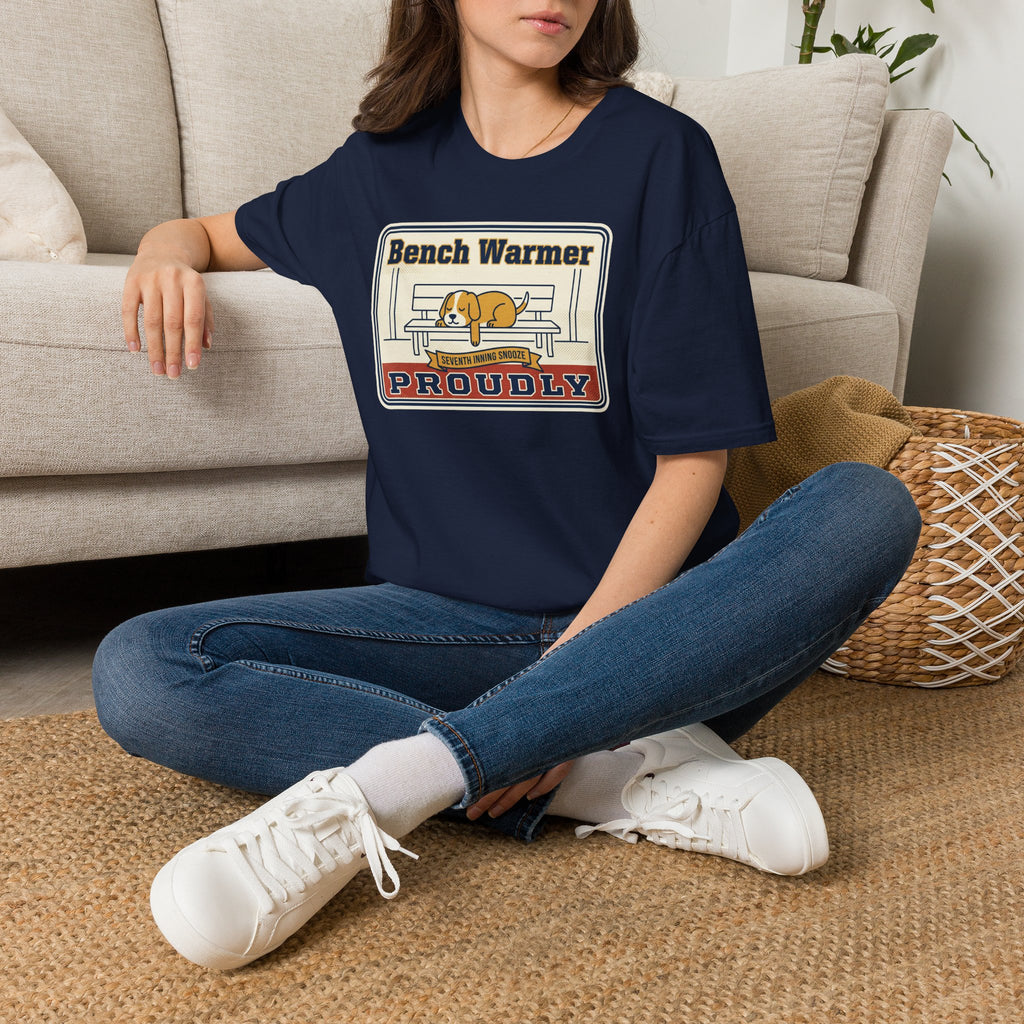 Funny Lazy Dog T-Shirt | Bench Warmer Sarcastic Humor Tee