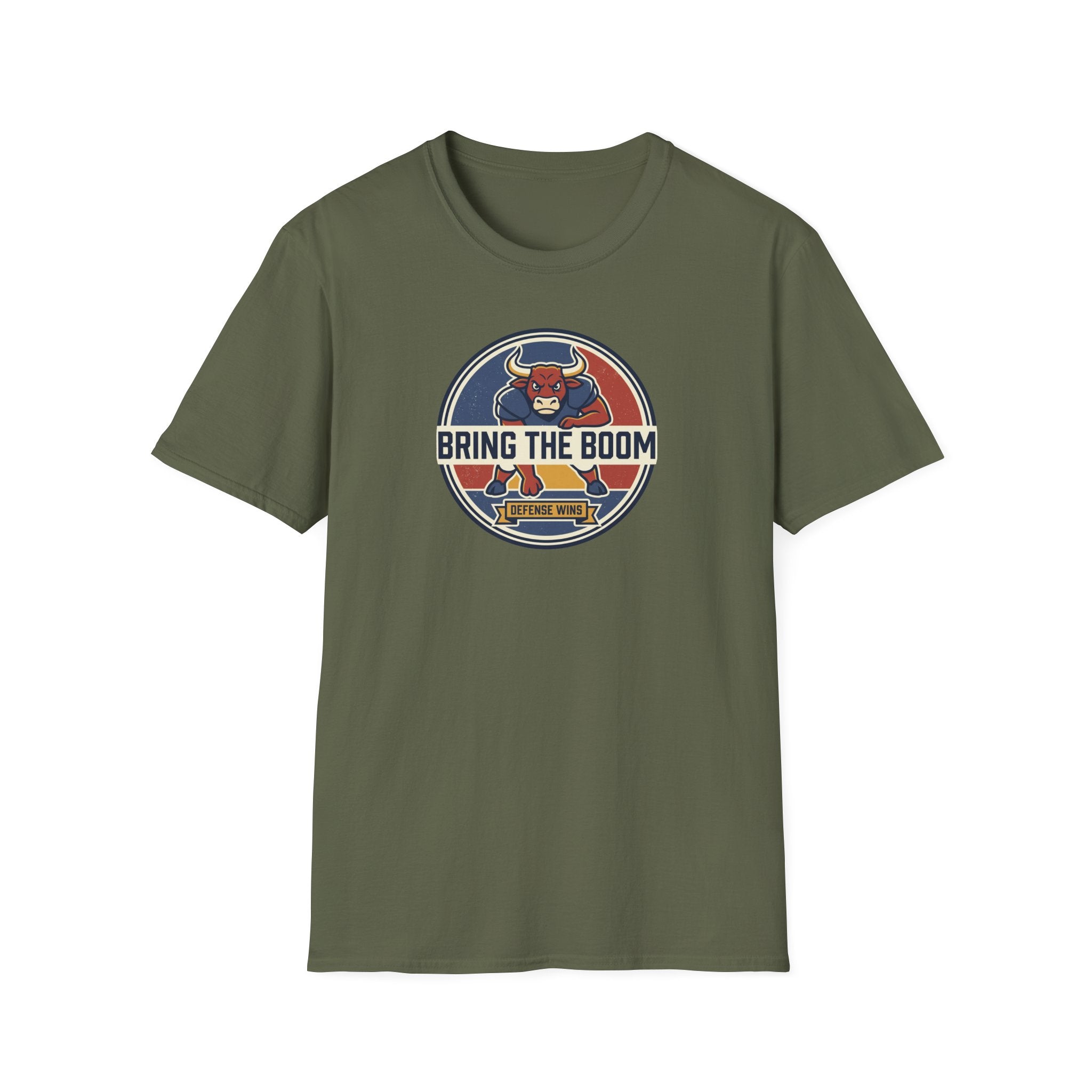 Bull Mascot T-Shirt | Vintage Sports Team Spirit Graphic Tee