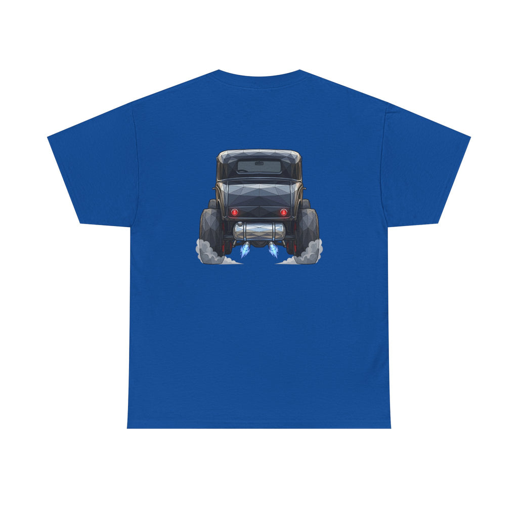 Vintage Hot Rod Front and Rear Tee | Classic Car Graphic Shirt