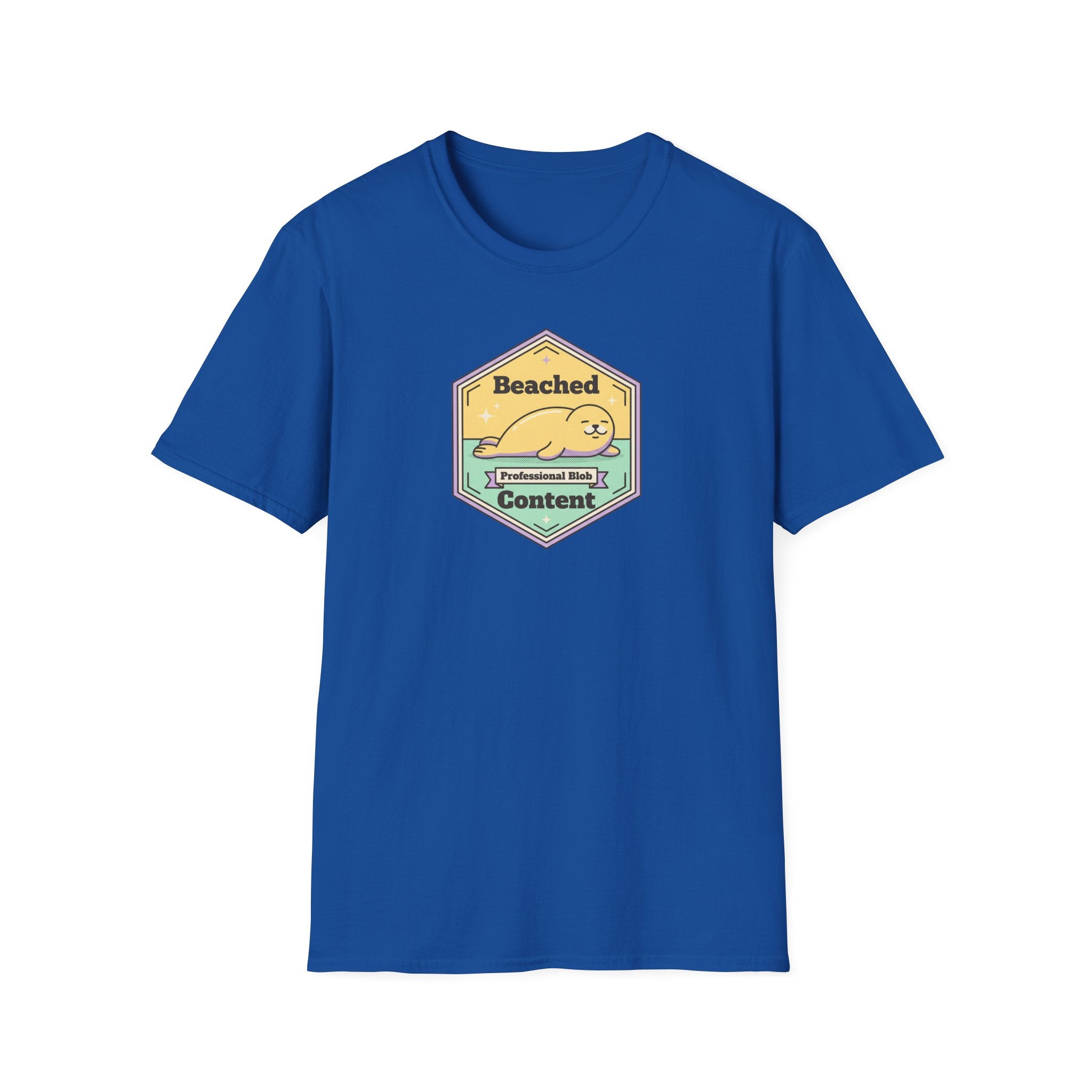 Beached Content seal badge T-Shirt | Cute beach seal design