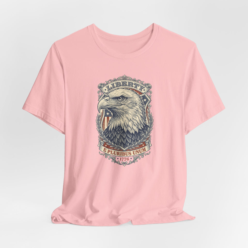 Liberty Bald Eagle tee | Eagle Head Graphic Shirt, E Pluribus Unum design