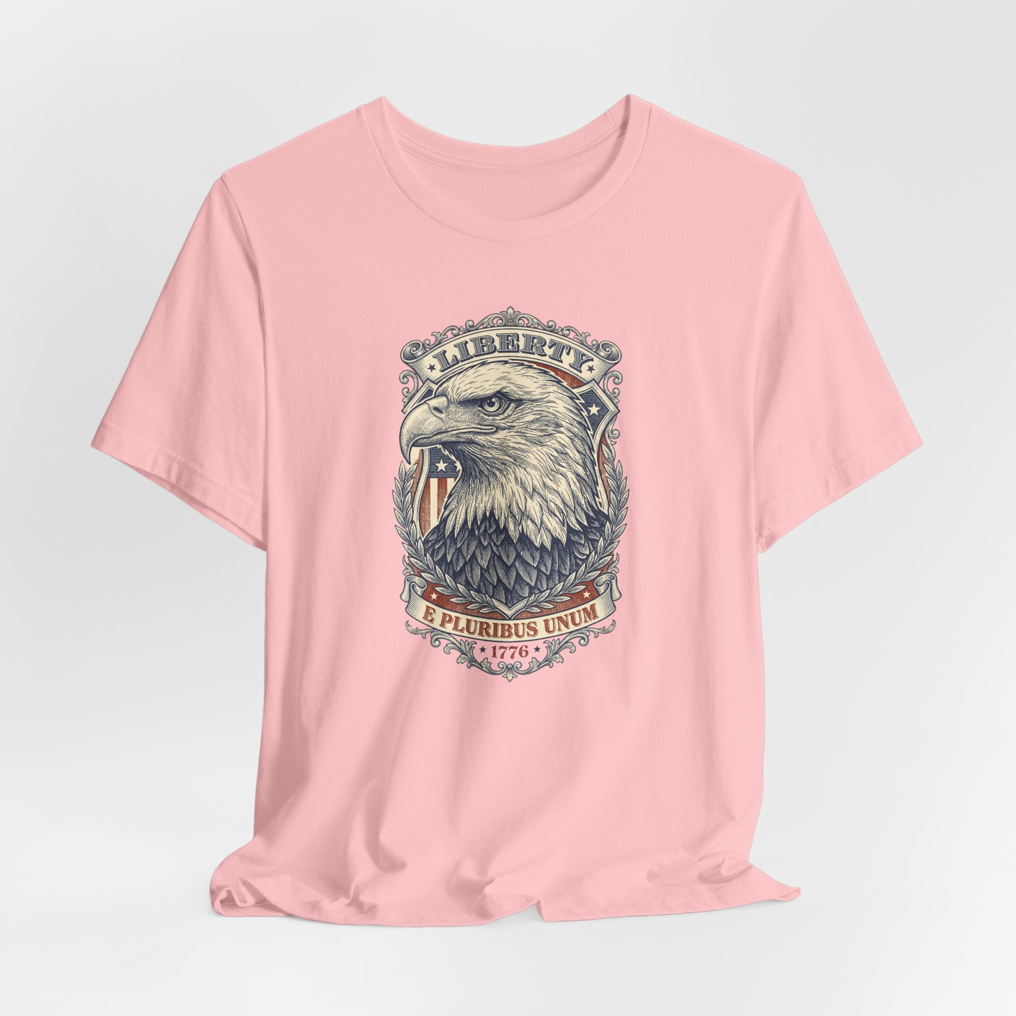 Liberty Bald Eagle tee | Eagle Head Graphic Shirt, E Pluribus Unum design