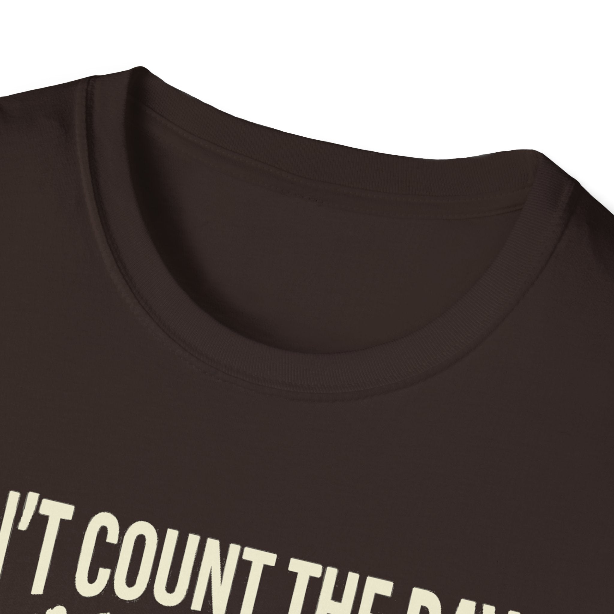 T-shirt Dark Chocolate: ribbed crew neck and short sleeves