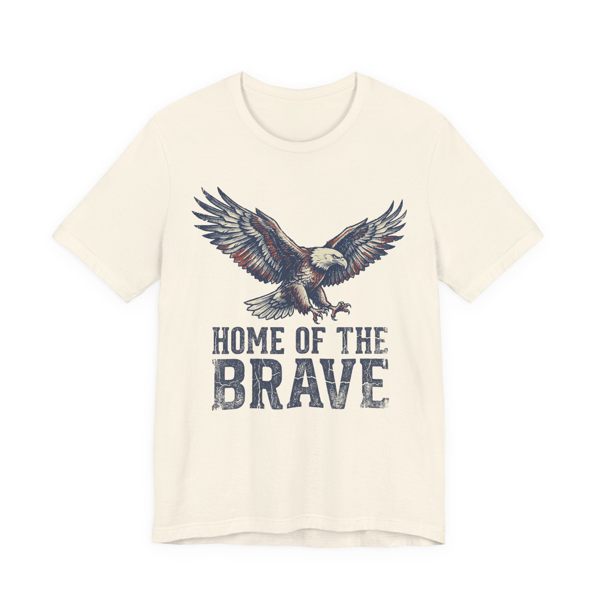 Home of the Brave Bald Eagle T-Shirt — Patriotic Americana Graphic Tee