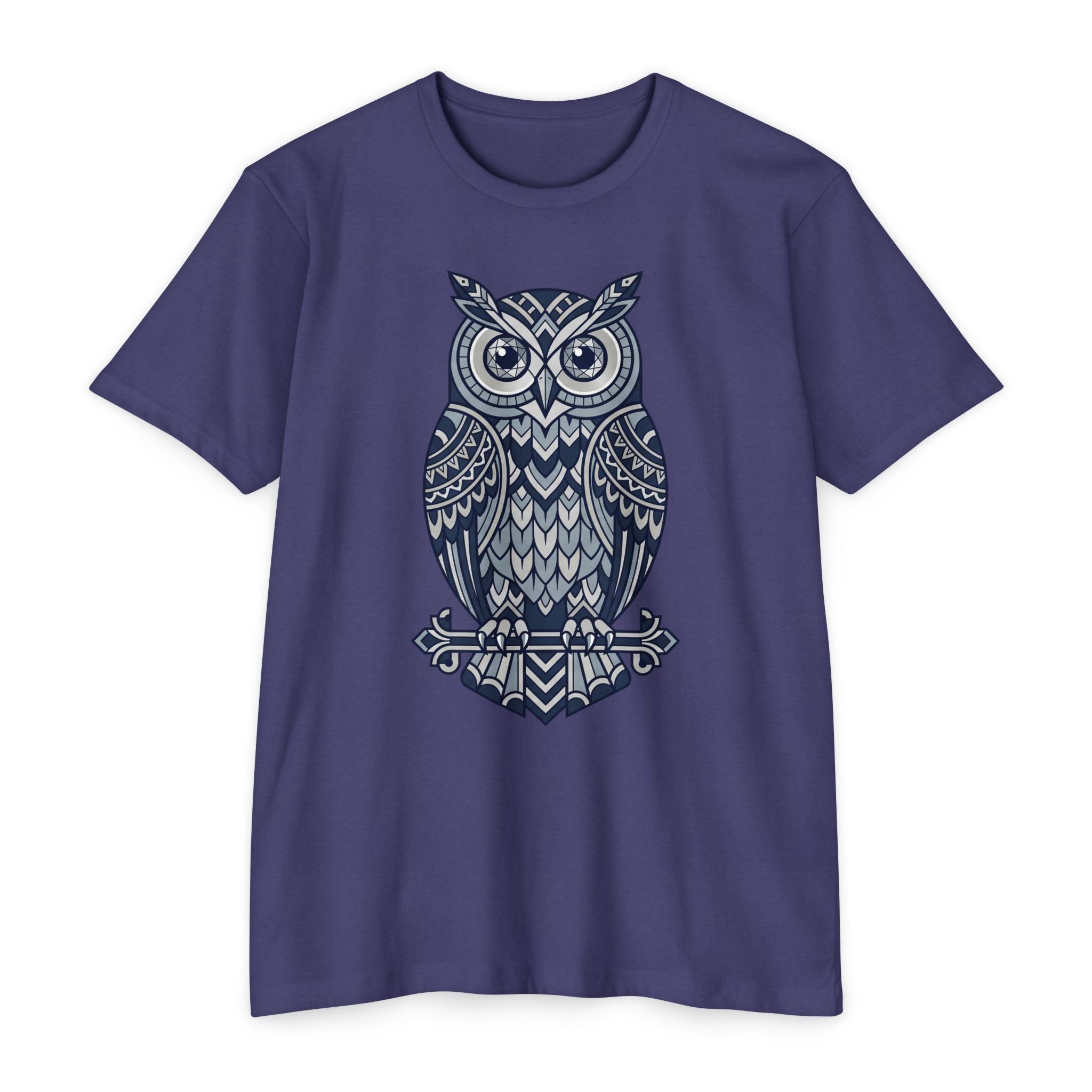 Owl T-Shirt Tribal Boho Woodland Illustration Graphic Tee Owl Lover Gift Nature Art Unisex