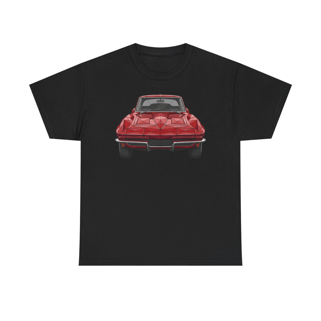 Retro Split Window Sports Coupe T-Shirt | Front and Rear View