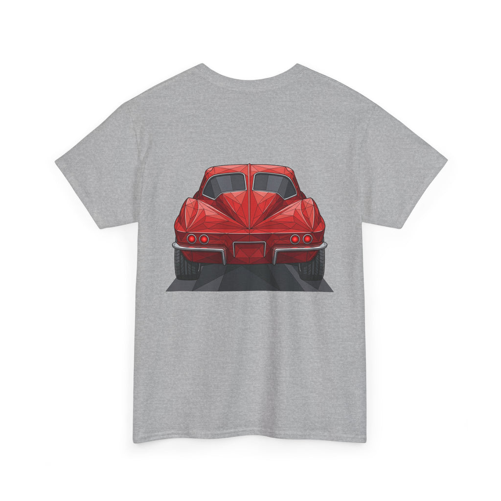 Retro Split Window Sports Coupe T-Shirt | Front and Rear View