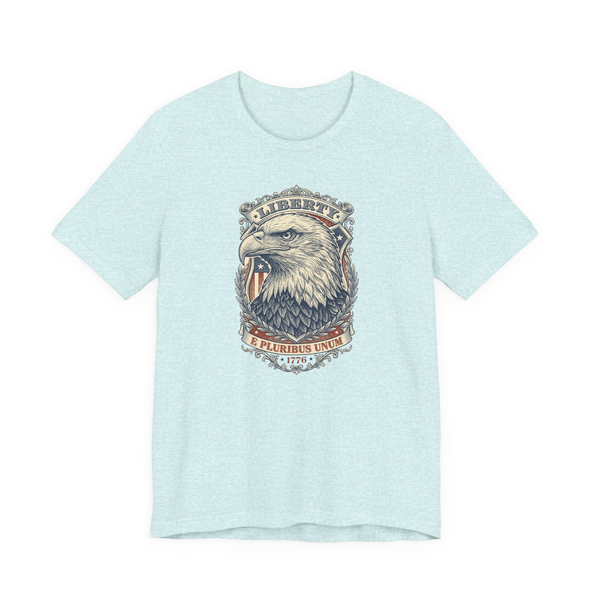 Liberty Bald Eagle tee | Eagle Head Graphic Shirt, E Pluribus Unum design