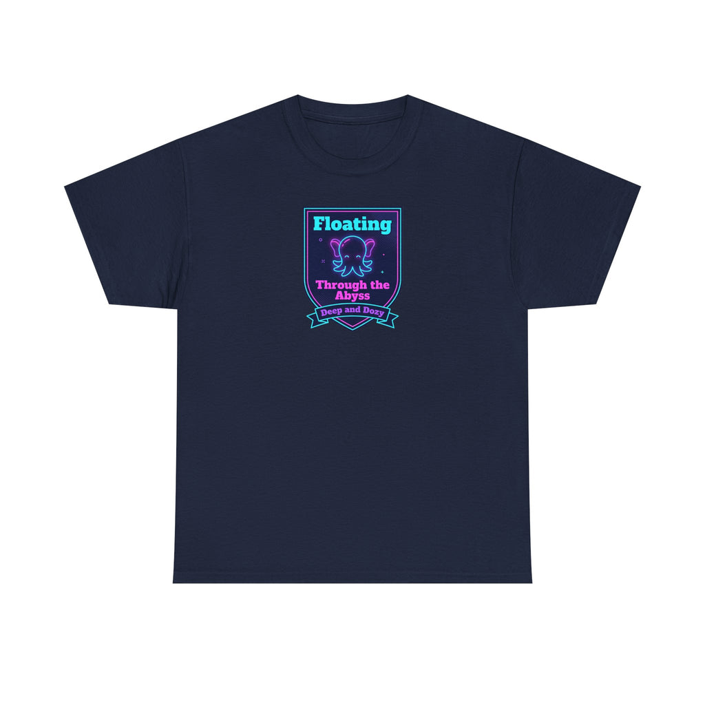 Floating Through the Abyss Tee | Neon Octopus Graphic