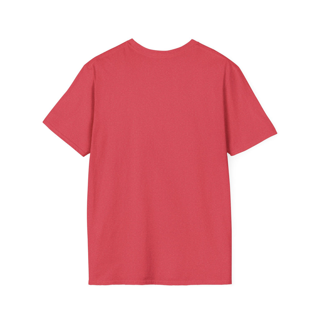 T‑Shirt rot, einfarbig mit Rundhalsausschnitt