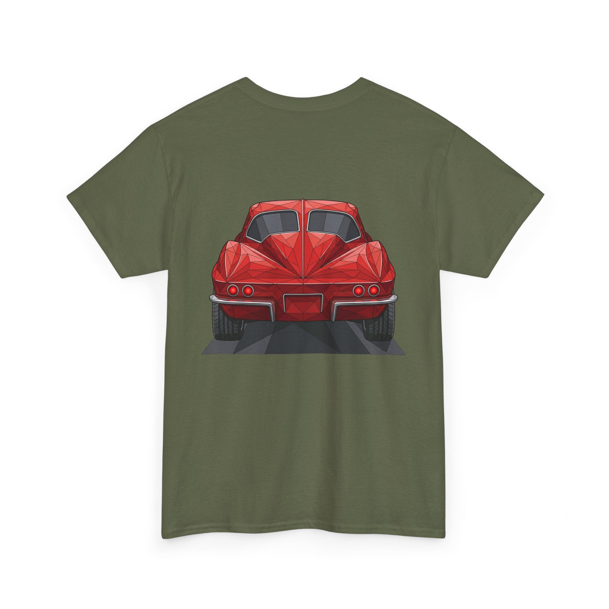 Retro Split Window Sports Coupe T-Shirt | Front and Rear View