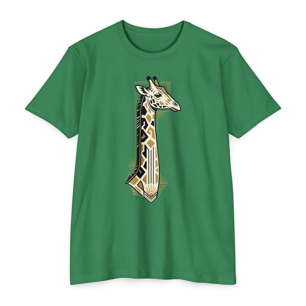 Giraffe T-Shirt Art Deco Geometric Safari Illustration Graphic Tee Animal Lover Gift Unisex