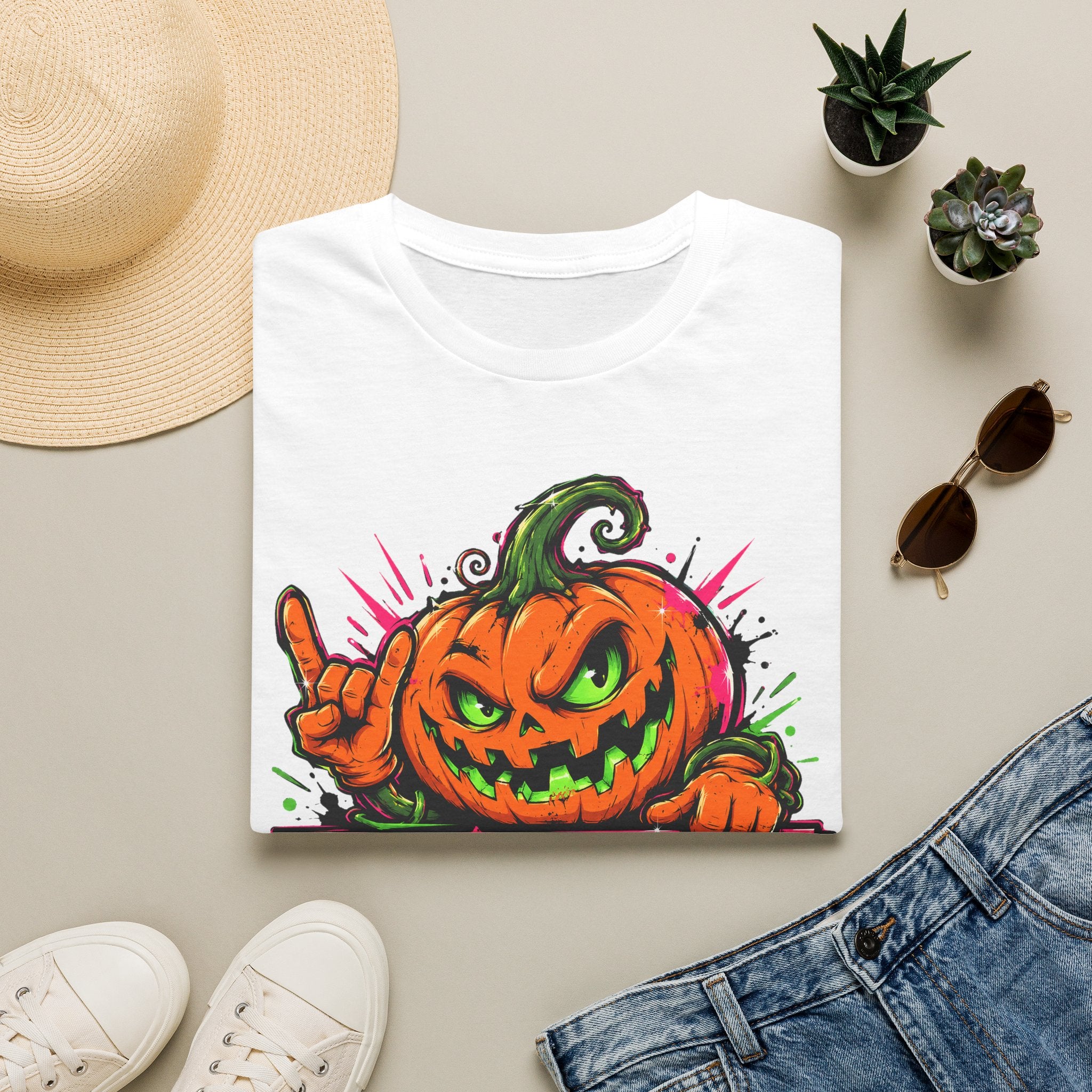 Spooky Season Pumpkin Jack-O-Lantern T-Shirt | Halloween Graphic Tee | Fall Vibes Shirt | Trick or Treat Tee | Pumpkin Lover Gift