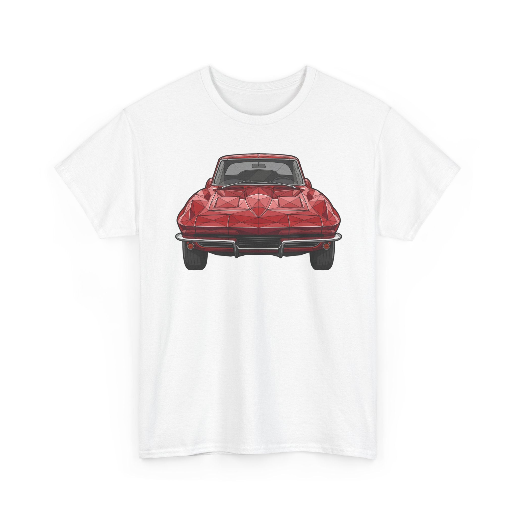 Retro Split Window Sports Coupe T-Shirt | Front and Rear View