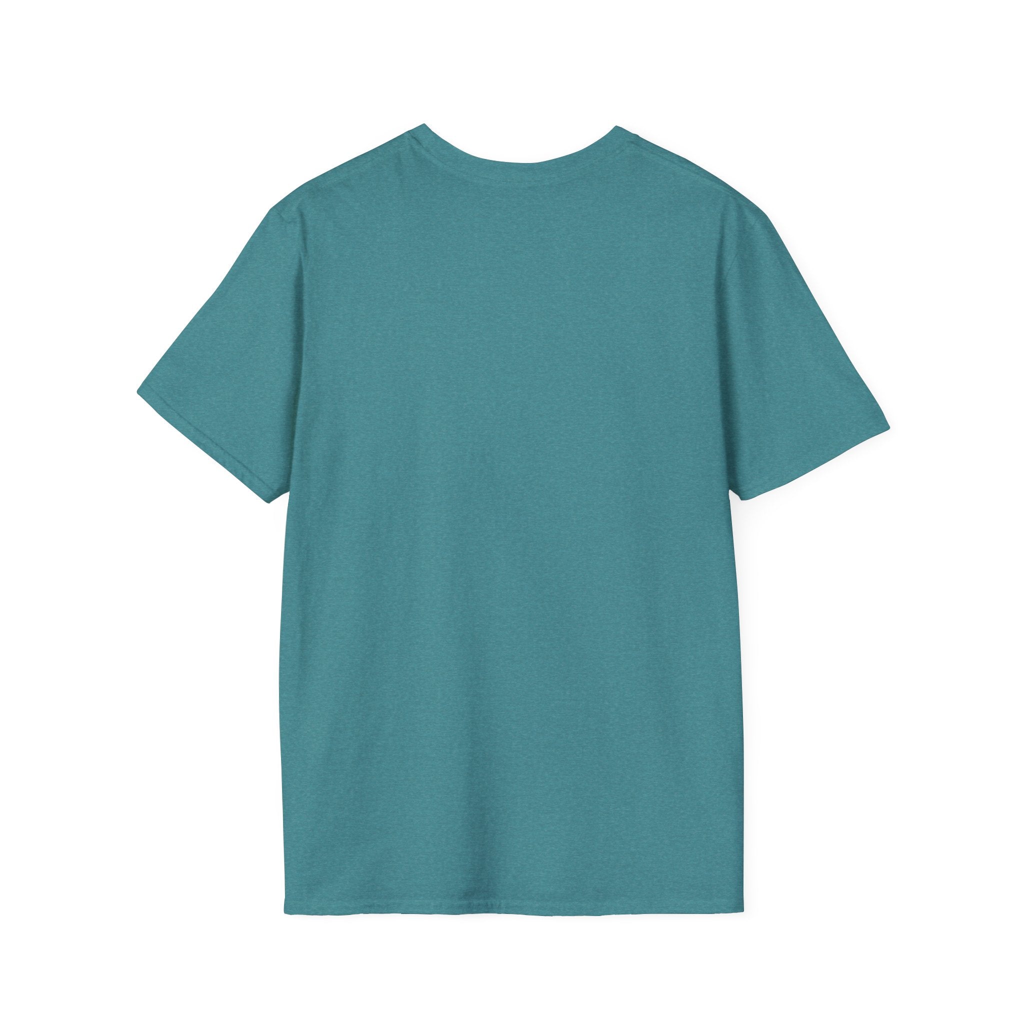 Apache Attack Helicopter T-shirt, teal solid front