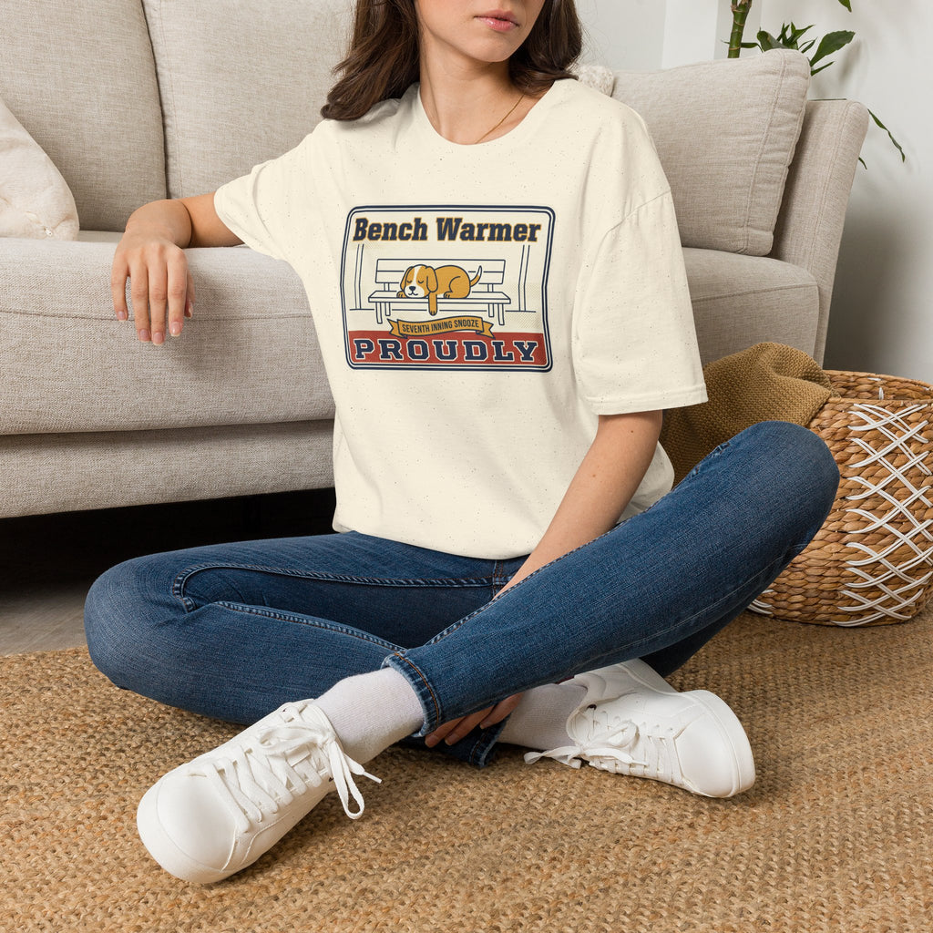 Funny Lazy Dog T-Shirt | Bench Warmer Sarcastic Humor Tee