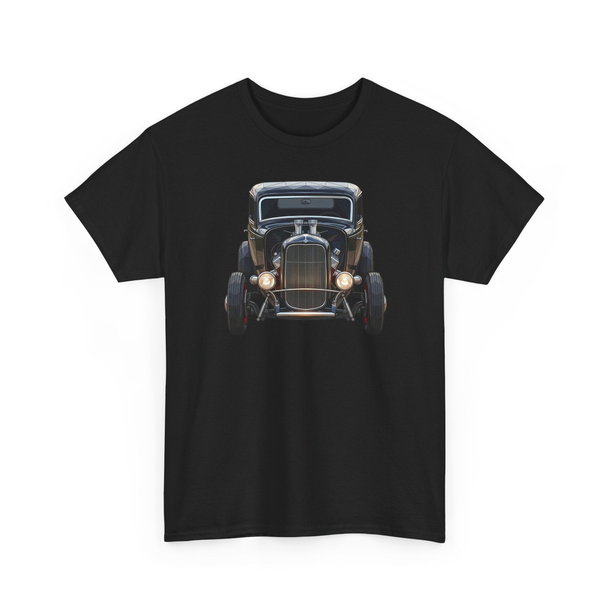 Vintage Hot Rod Front and Rear Tee | Classic Car Graphic Shirt