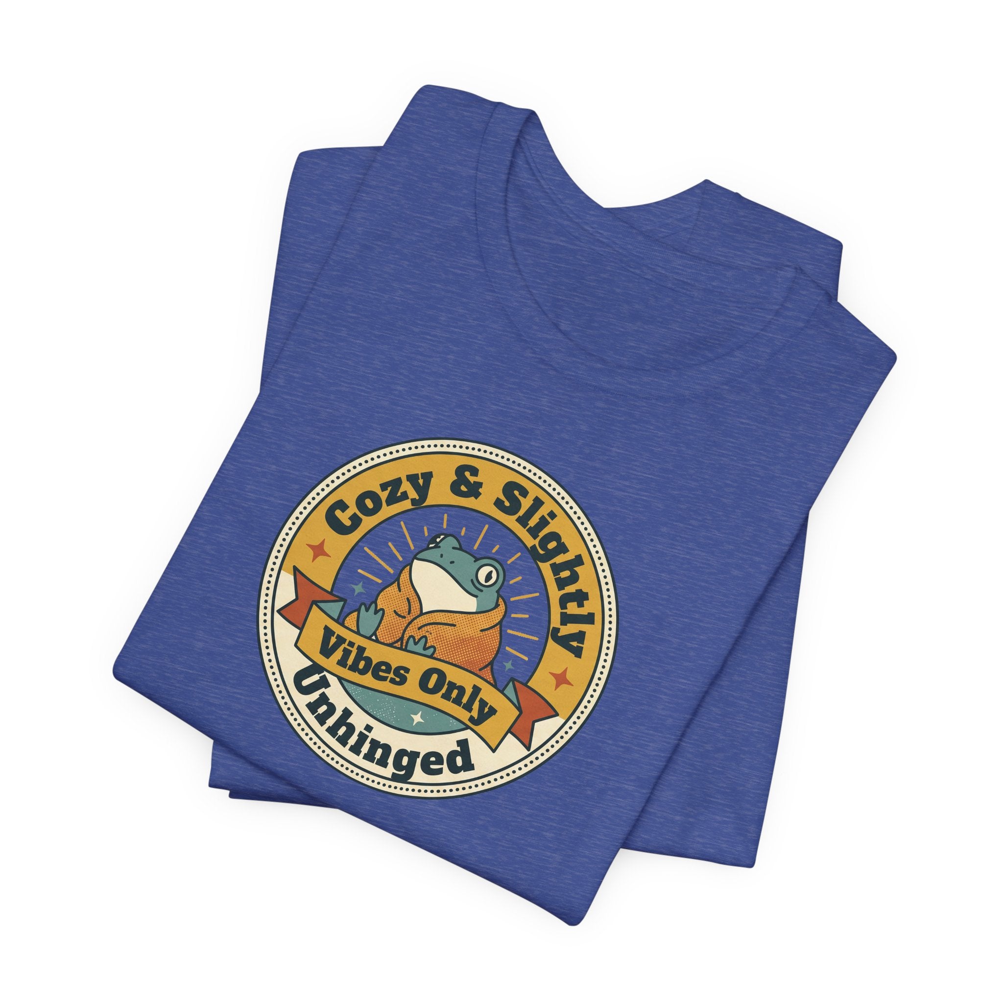 Cozy & Slightly Unhinged Vibes Only T-Shirt | Retro Sloth Graphic Tee