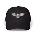 Embroidered Soaring Eagle Dad Cap — Classic White Baseball Hat