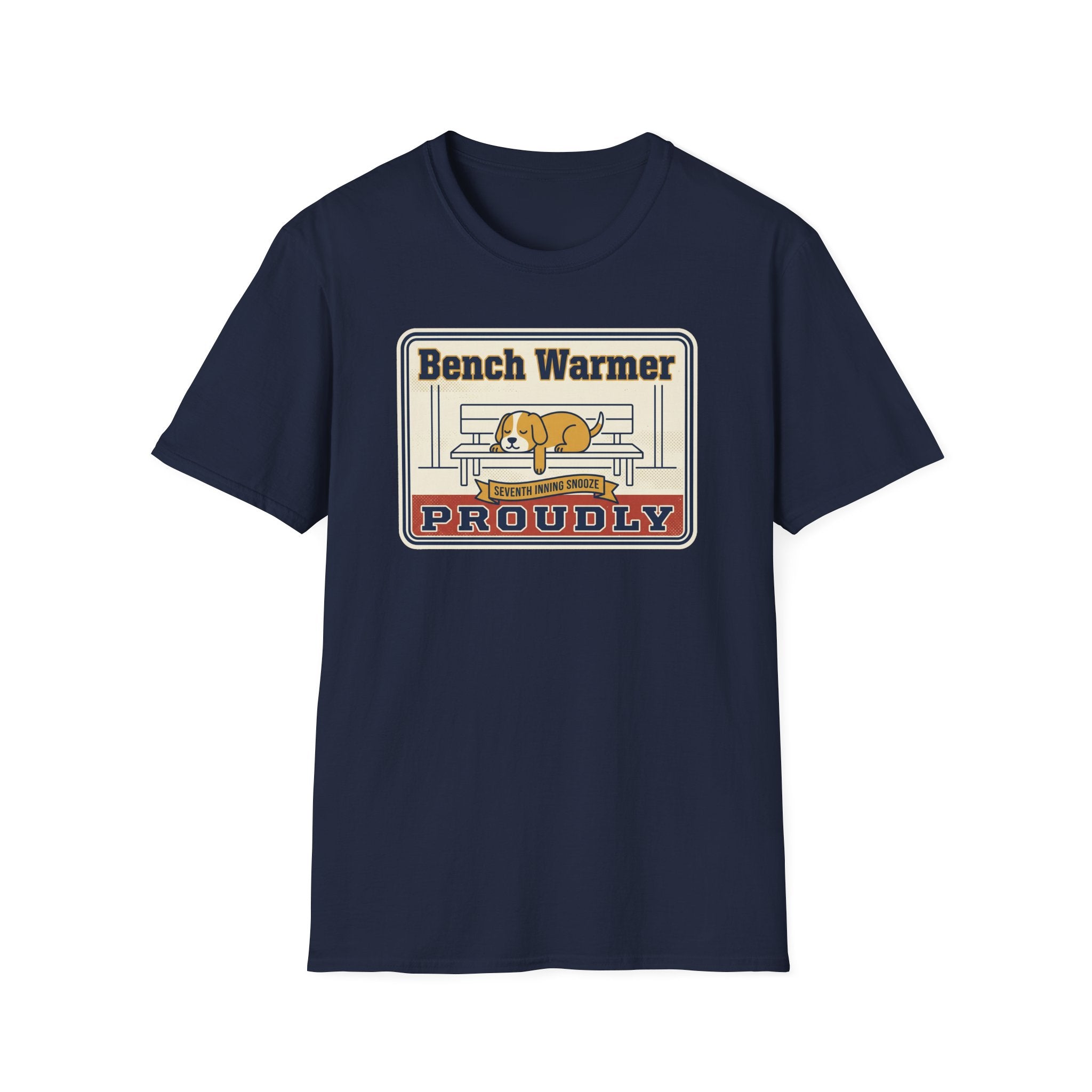Funny Lazy Dog T-Shirt | Bench Warmer Sarcastic Humor Tee