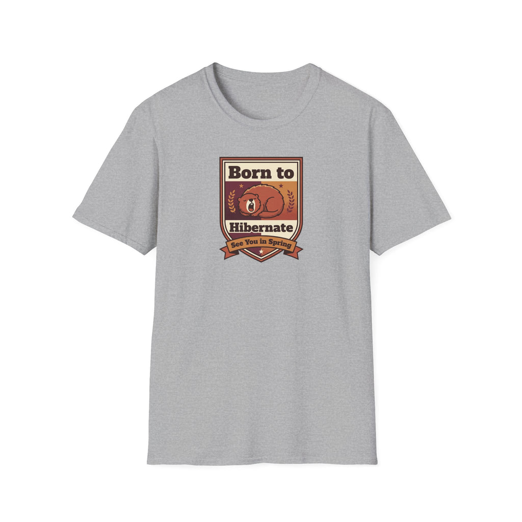Born to Hibernate Bear graphic tee | T-Shirt, Cozy Winter Design