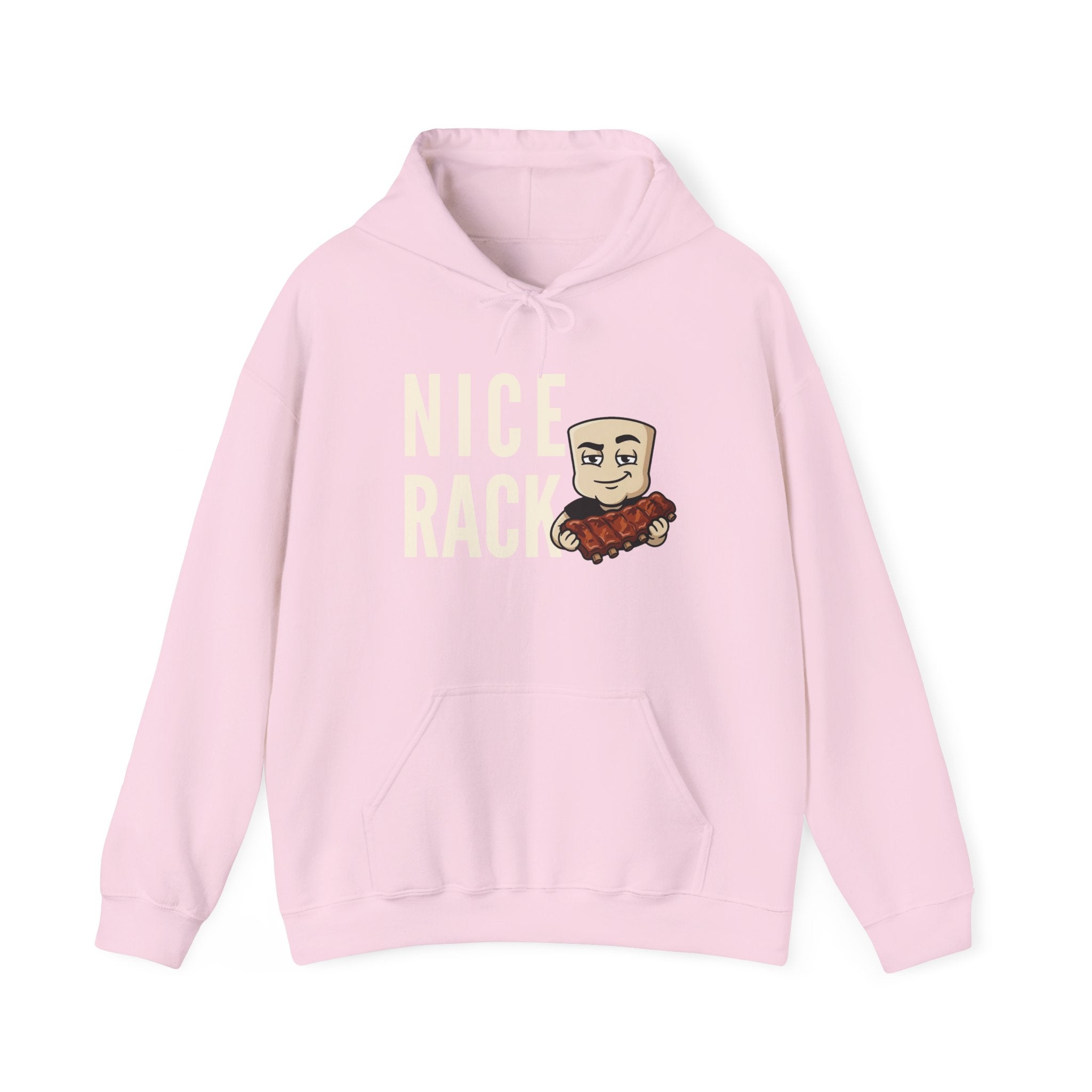 Nice Rack Hoodie | Funny BBQ Rib Graphic Adult Humor Naughty Novelty Sweatshirt Gift