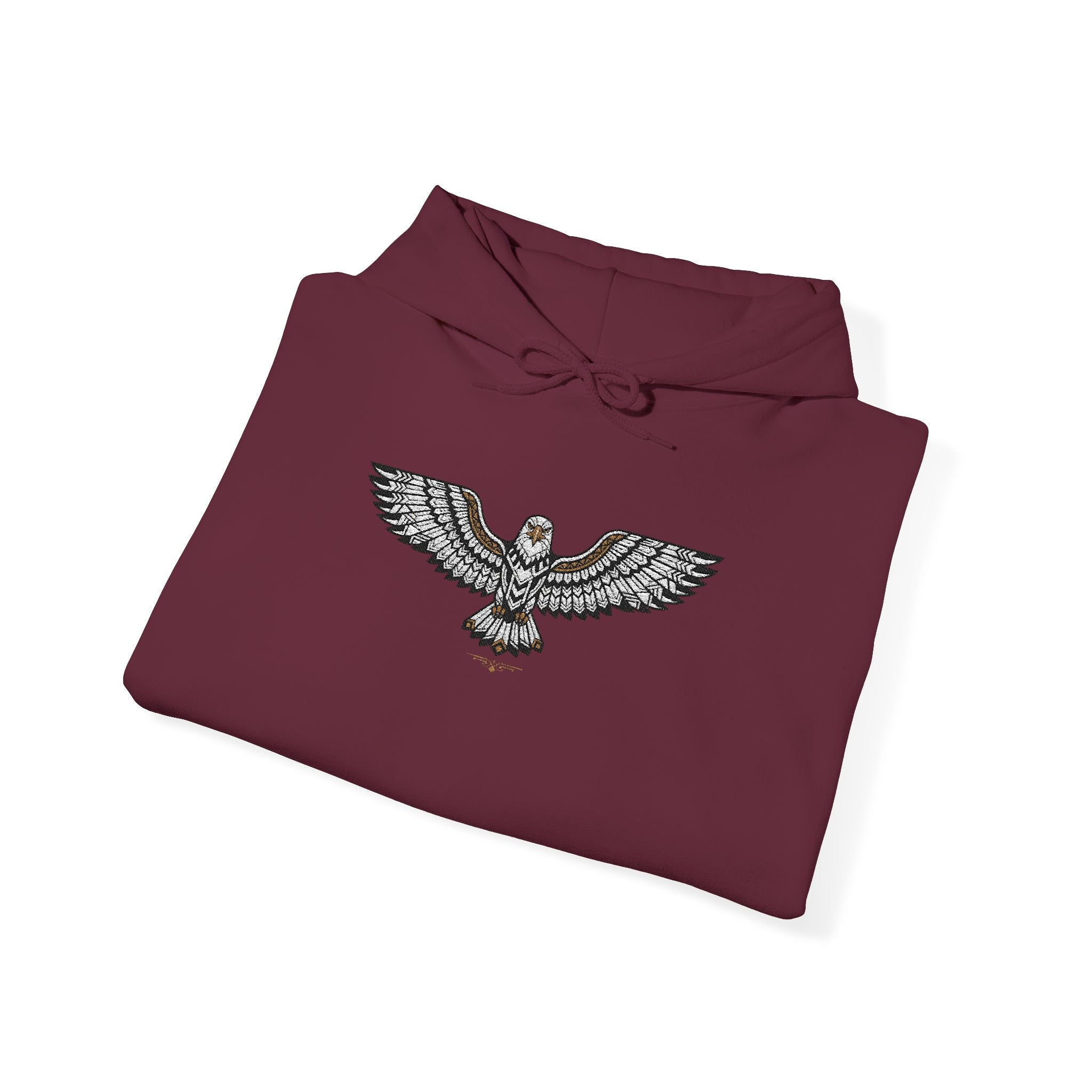 Rhinestone Eagle Hoodie | Sparkle Bird Chest Design, Unisex Embellished Sweatshirt, Eagle Gift Pullover