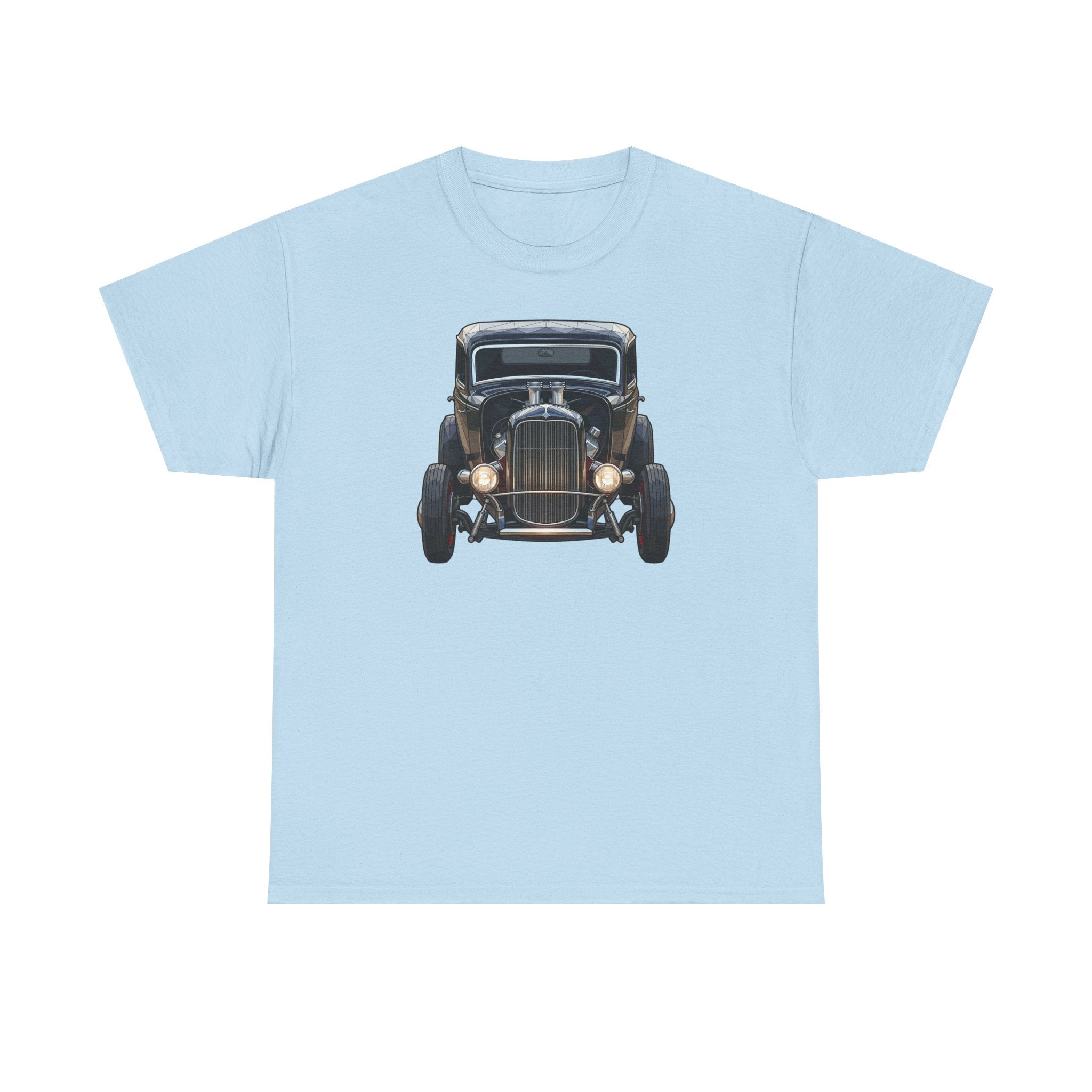 Vintage Hot Rod Front and Rear Tee | Classic Car Graphic Shirt