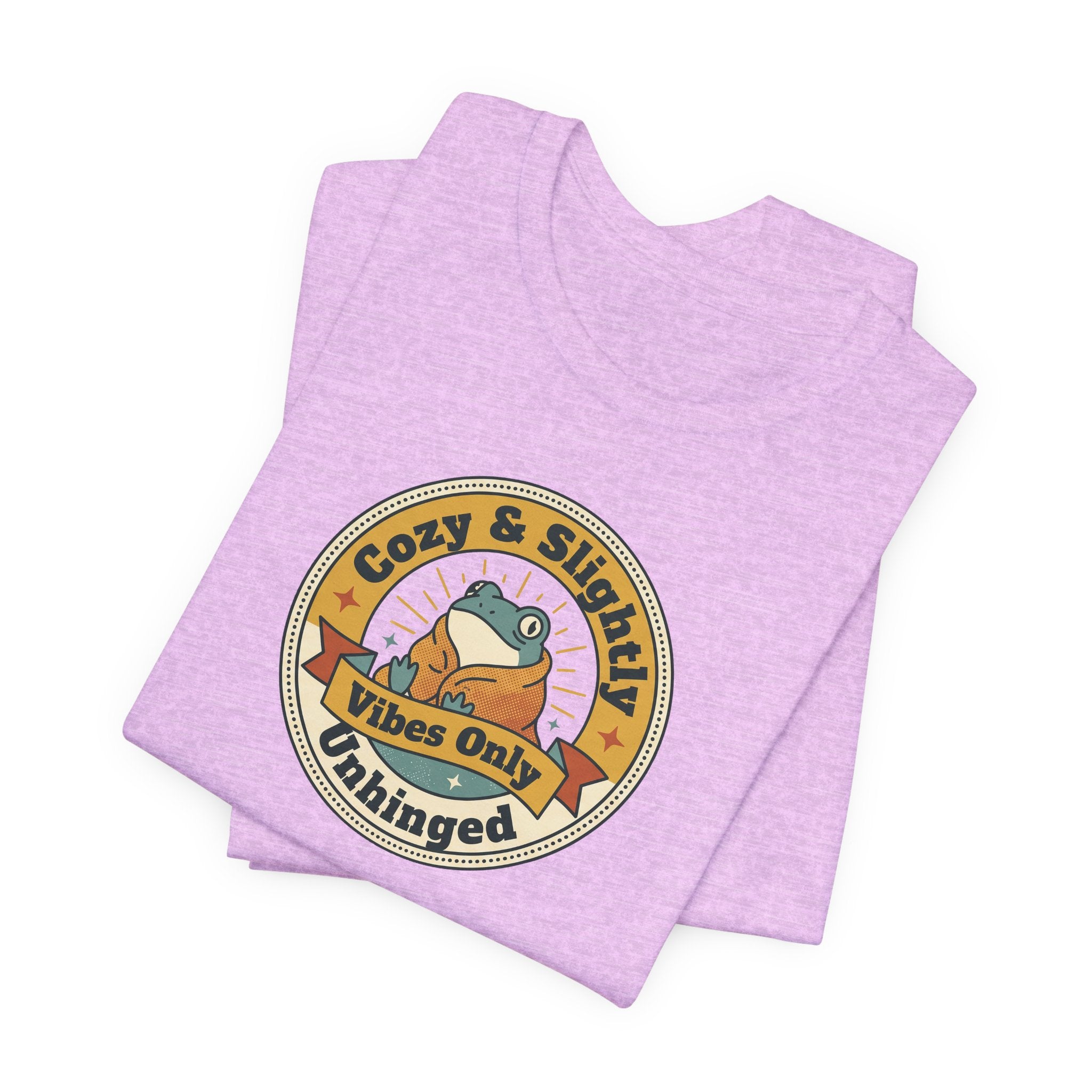 Cozy & Slightly Unhinged Vibes Only T-Shirt | Retro Sloth Graphic Tee
