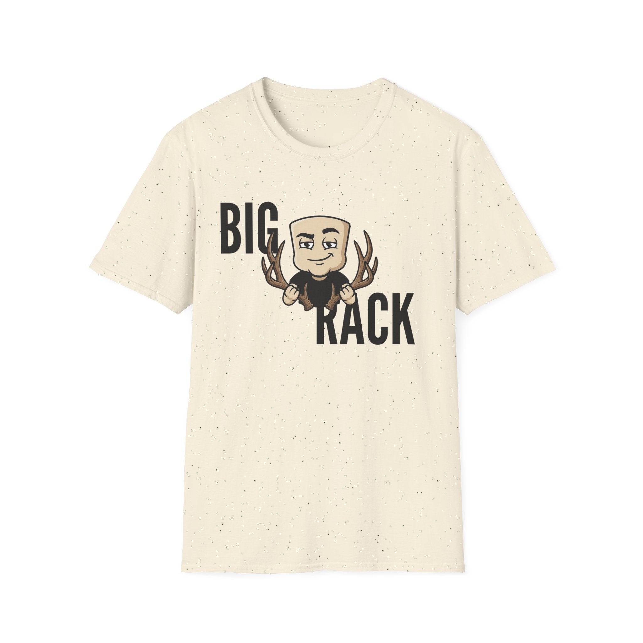 Big Rack T-Shirt, Funny Deer Hunting Tee, Buck Antler Hunter Gift Shirt, Sarcastic Outdoorsman Humor Tee for Men & Women