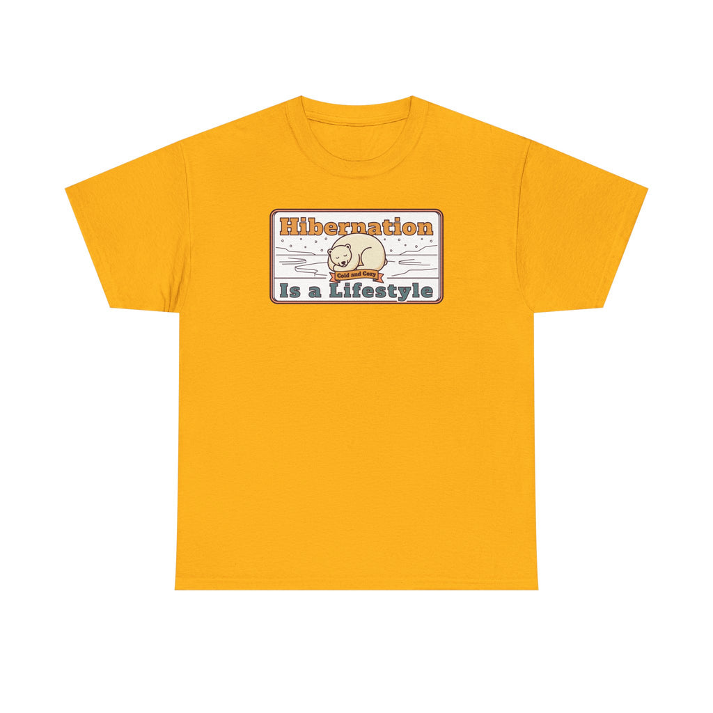 Hibernation Is a Lifestyle T-Shirt | Sloth Nap Illustration