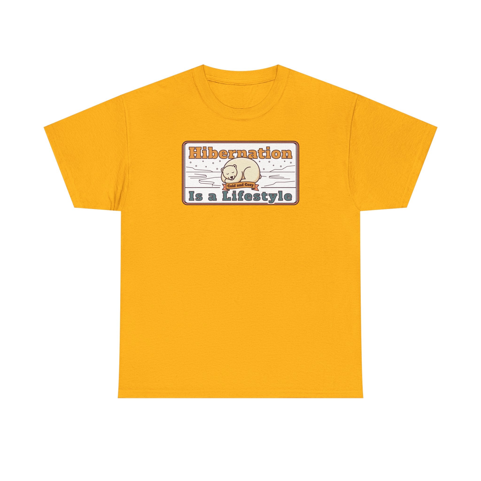 Hibernation Is a Lifestyle T-Shirt | Sloth Nap Illustration