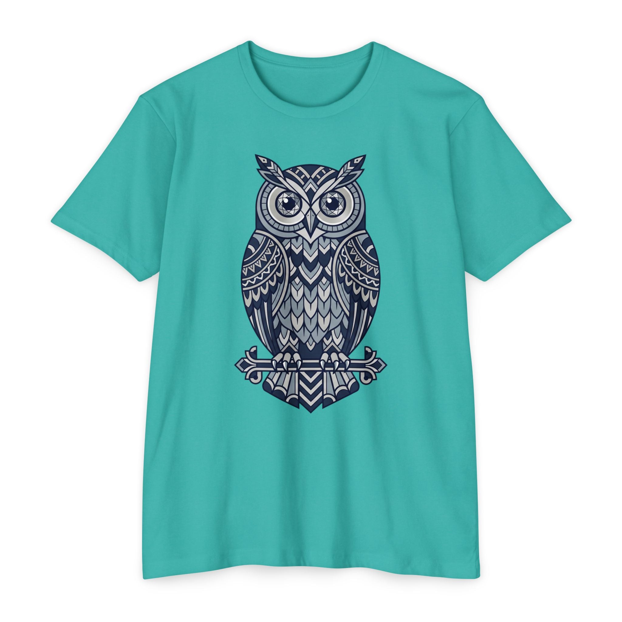 Owl T-Shirt Tribal Boho Woodland Illustration Graphic Tee Owl Lover Gift Nature Art Unisex