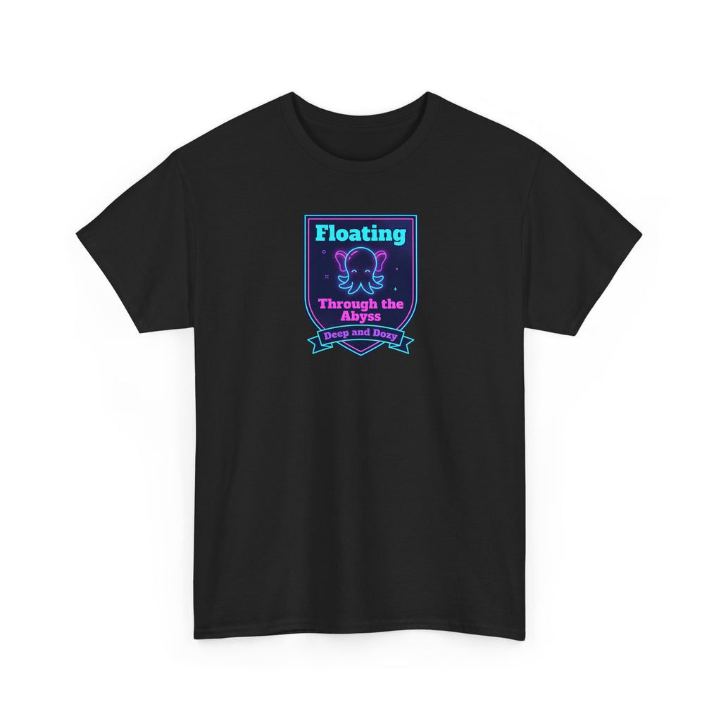 Floating Through the Abyss Tee | Neon Octopus Graphic