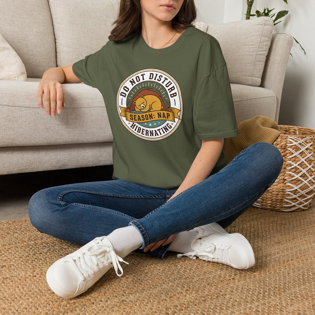 Do Not Disturb Season: Nap T-Shirt | Hibernating Bear Design