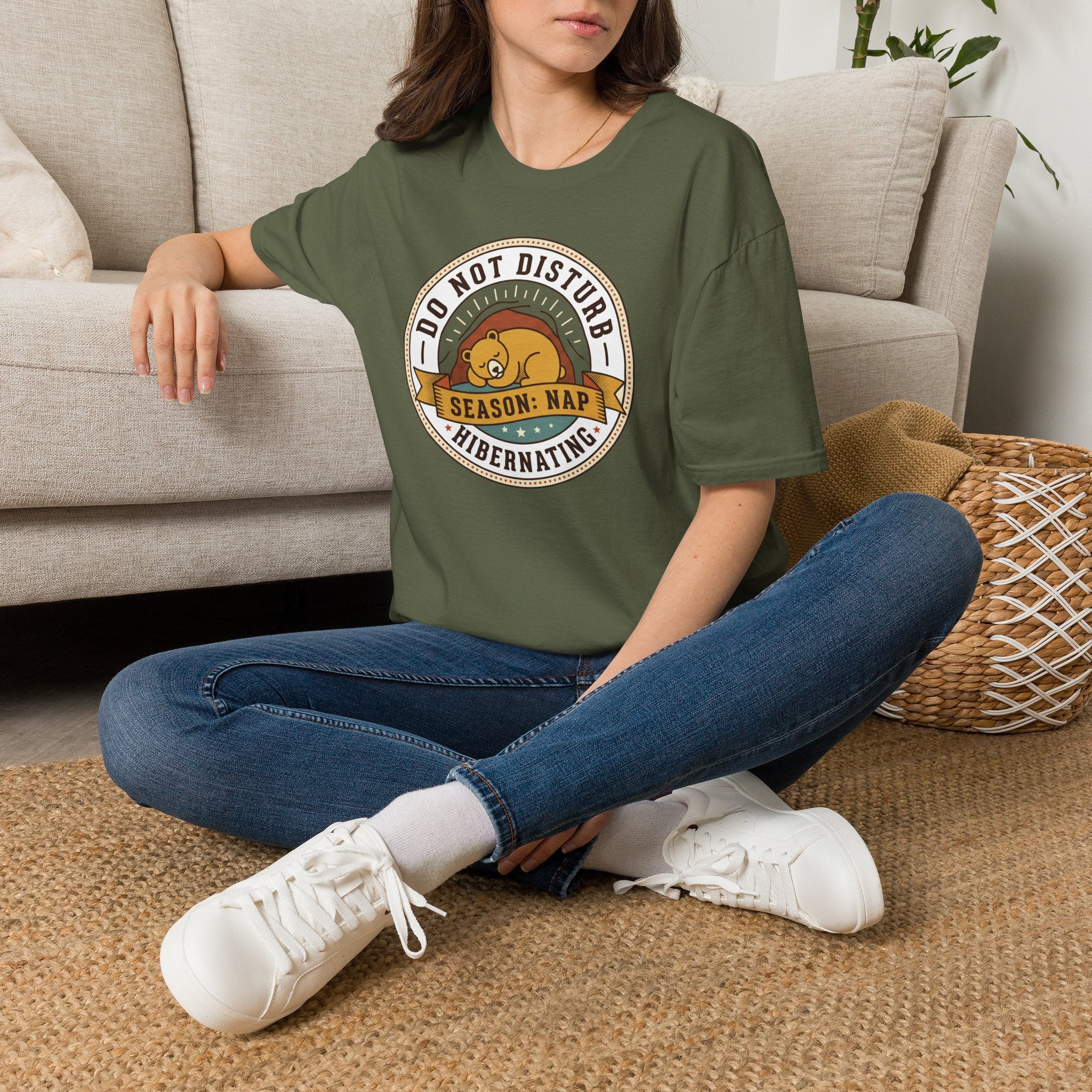 Do Not Disturb Season: Nap T-Shirt | Hibernating Bear Design