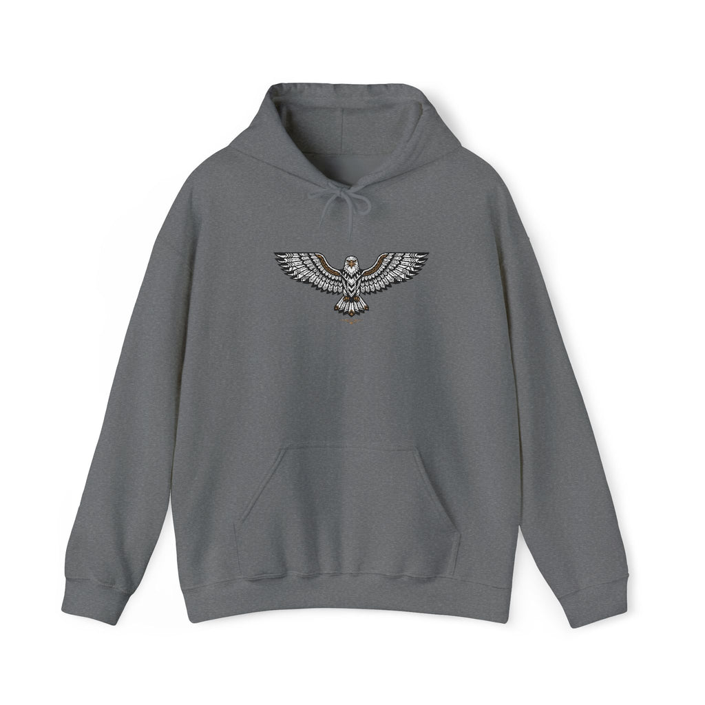 Rhinestone Eagle Hoodie | Sparkle Bird Chest Design, Unisex Embellished Sweatshirt, Eagle Gift Pullover