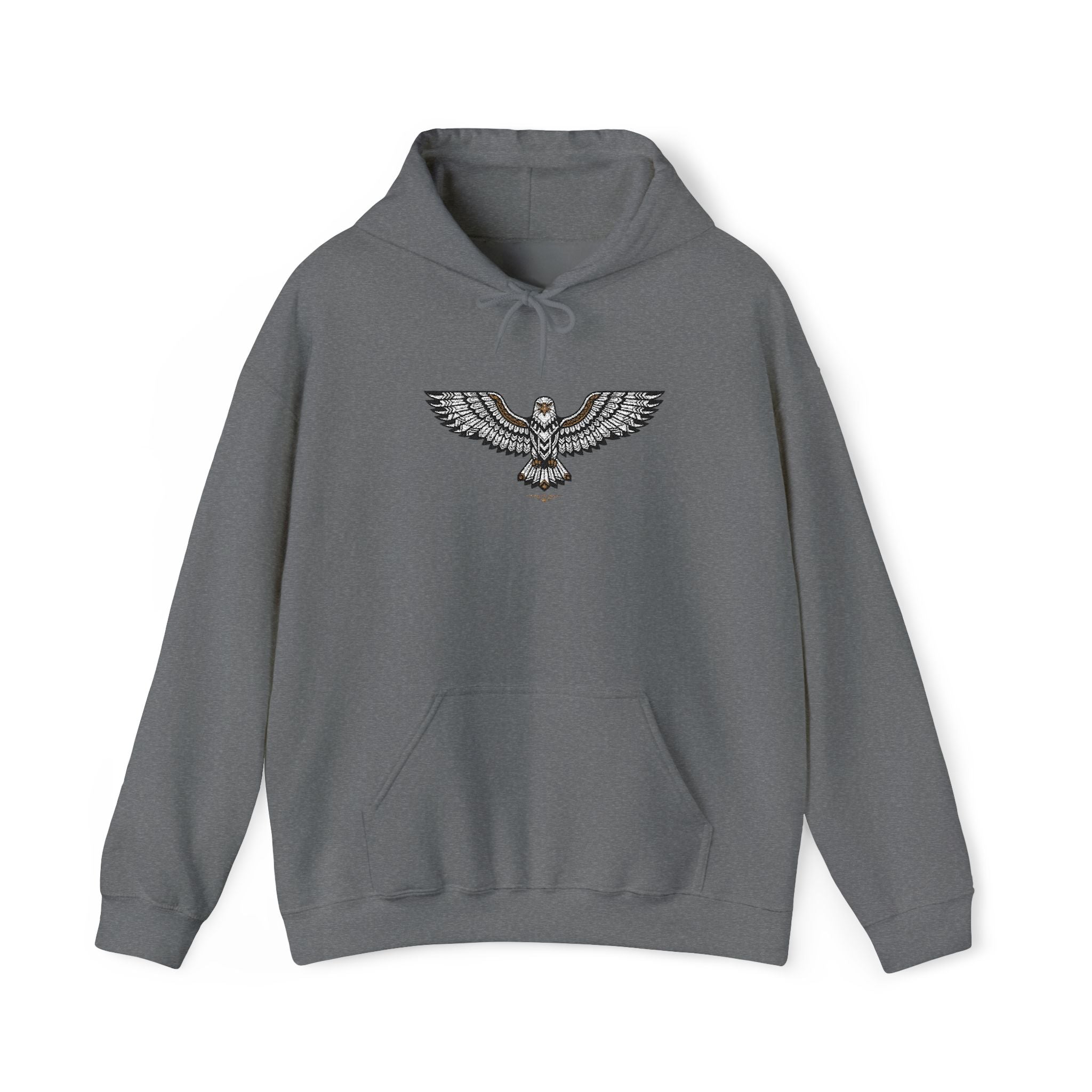 Rhinestone Eagle Hoodie | Sparkle Bird Chest Design, Unisex Embellished Sweatshirt, Eagle Gift Pullover