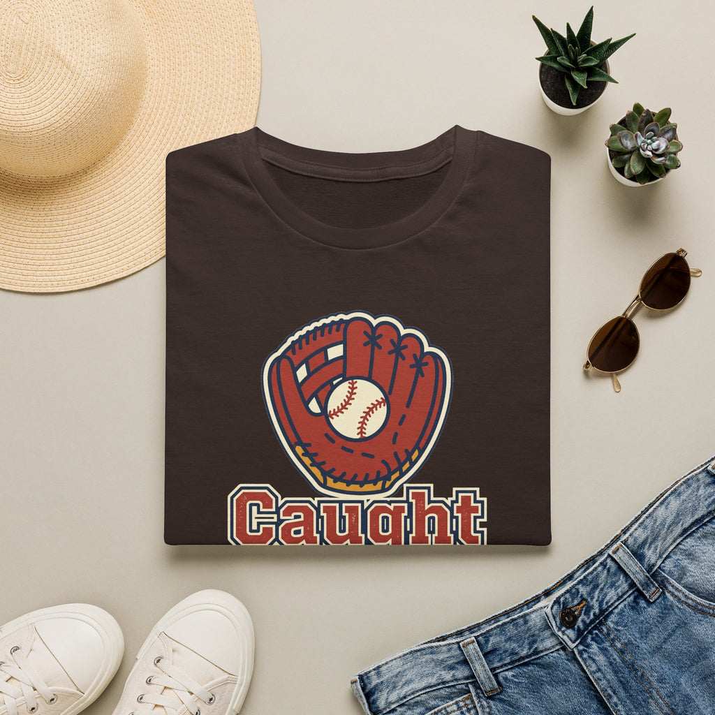 Baseball T-Shirt | Vintage Caught Looking Glove Graphic Tee