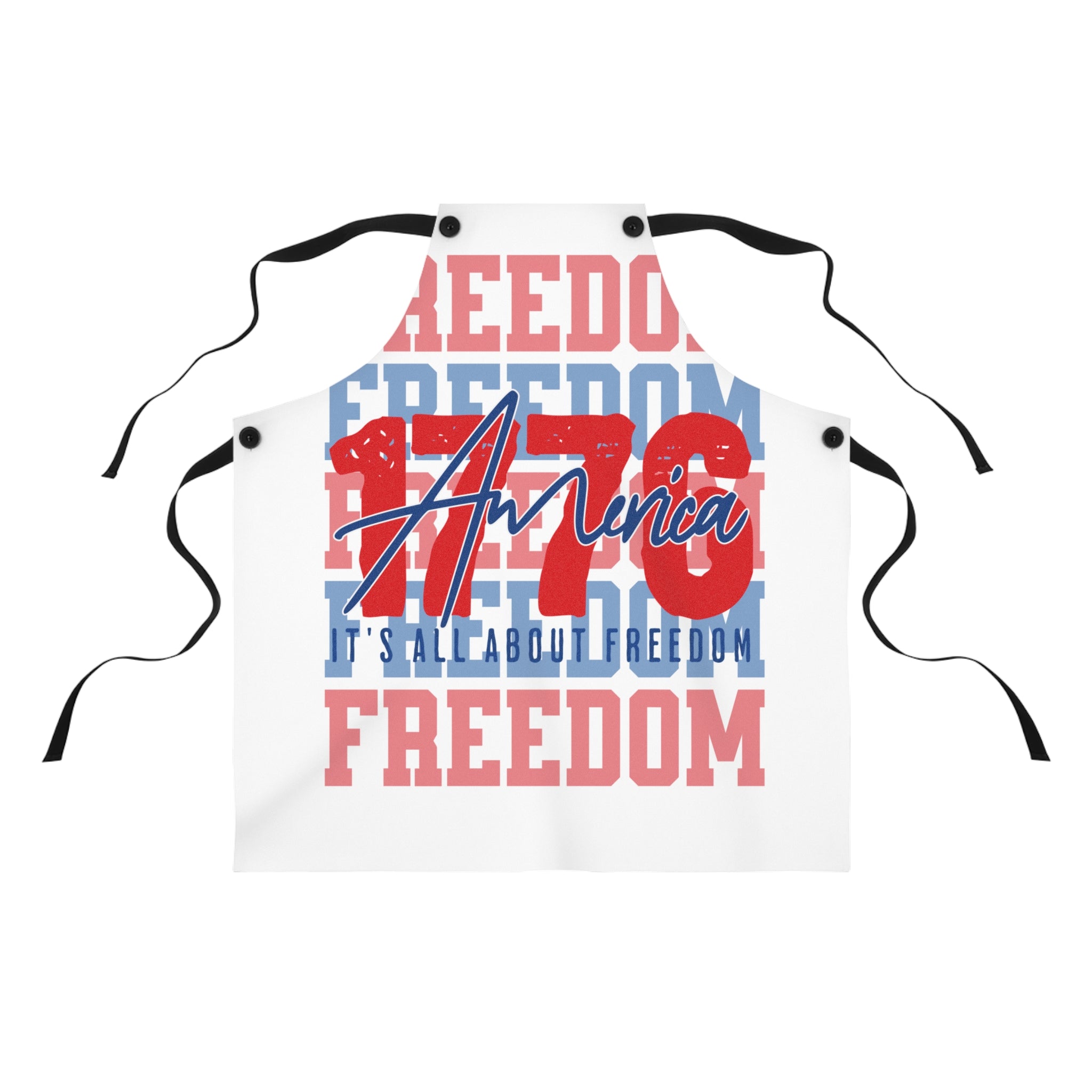 Patriotic 1776 America Apron | Fourth of July BBQ Grilling Apron | USA Kitchen Cooking Apron | Independence Day Gift